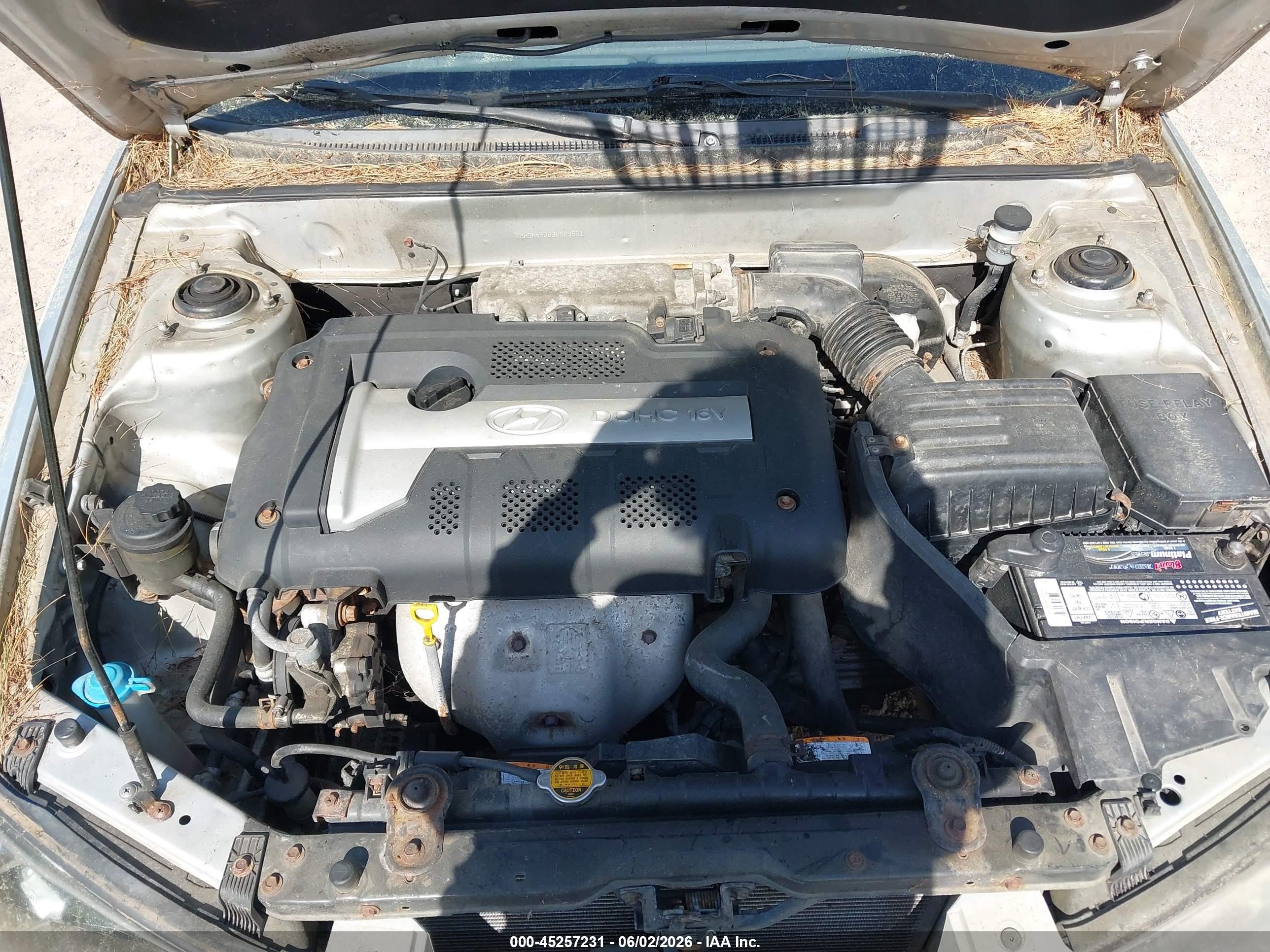 2003 Hyundai Elantra Gls/gt Серебряный vin: KMHDN45D83U529551
