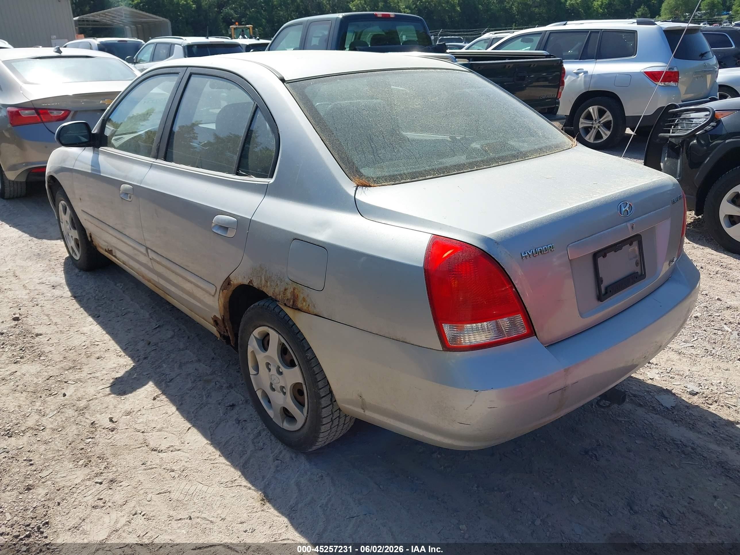 2003 Hyundai Elantra Gls/gt Серебряный vin: KMHDN45D83U529551