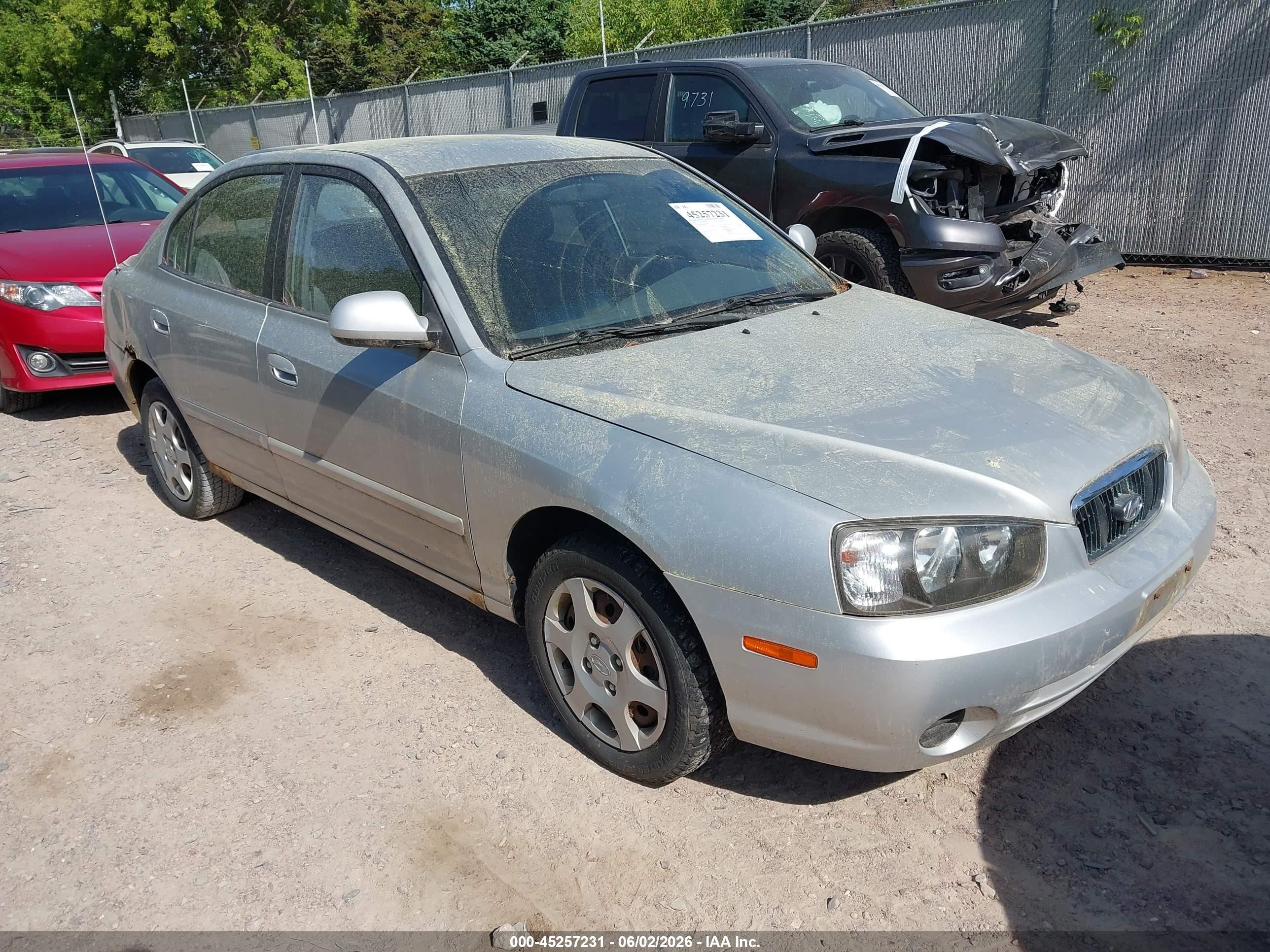 2003 Hyundai Elantra Gls/gt Серебряный vin: KMHDN45D83U529551