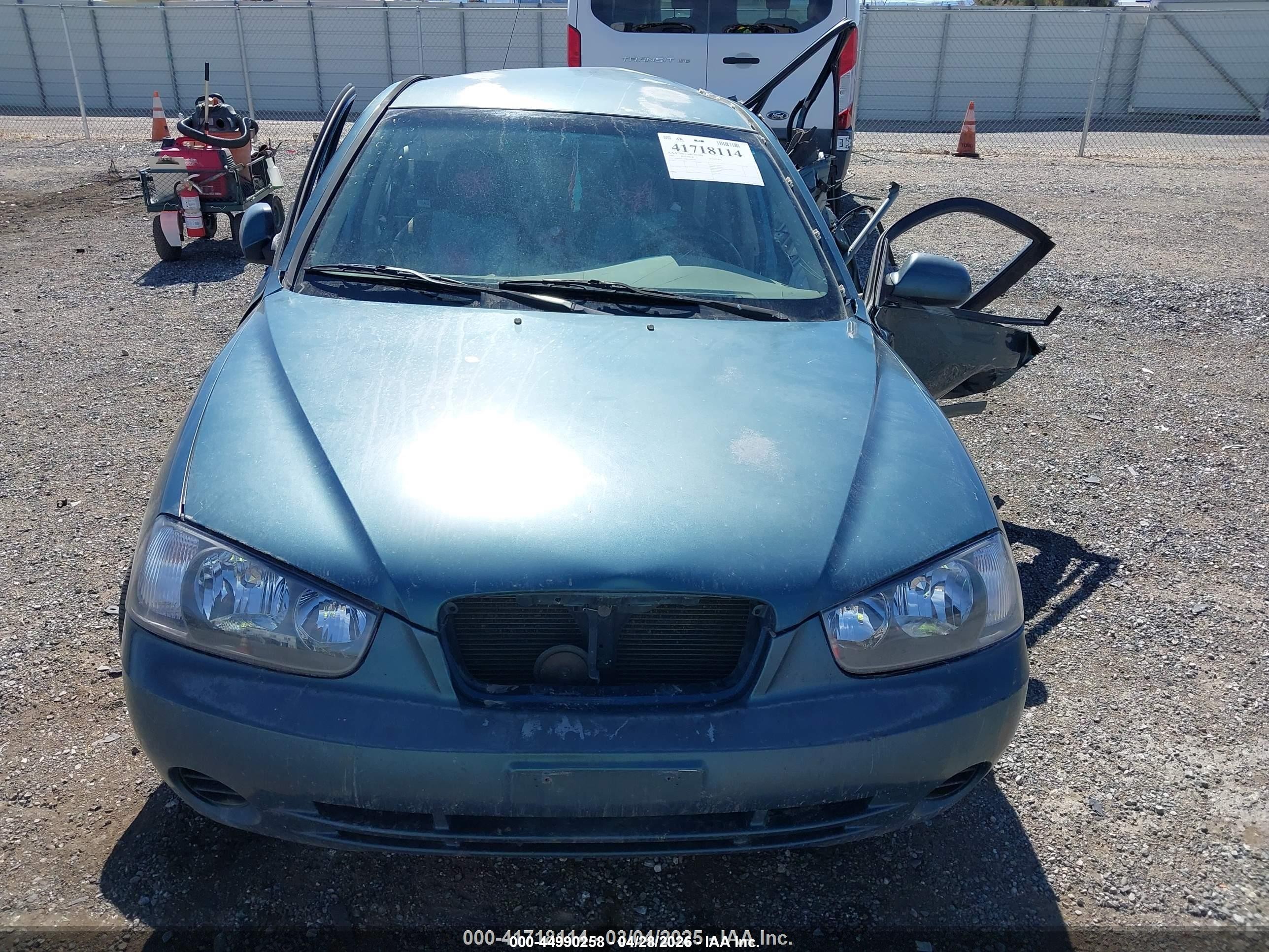 2003 Hyundai Elantra Gls/gt Teal vin: KMHDN45D83U586168
