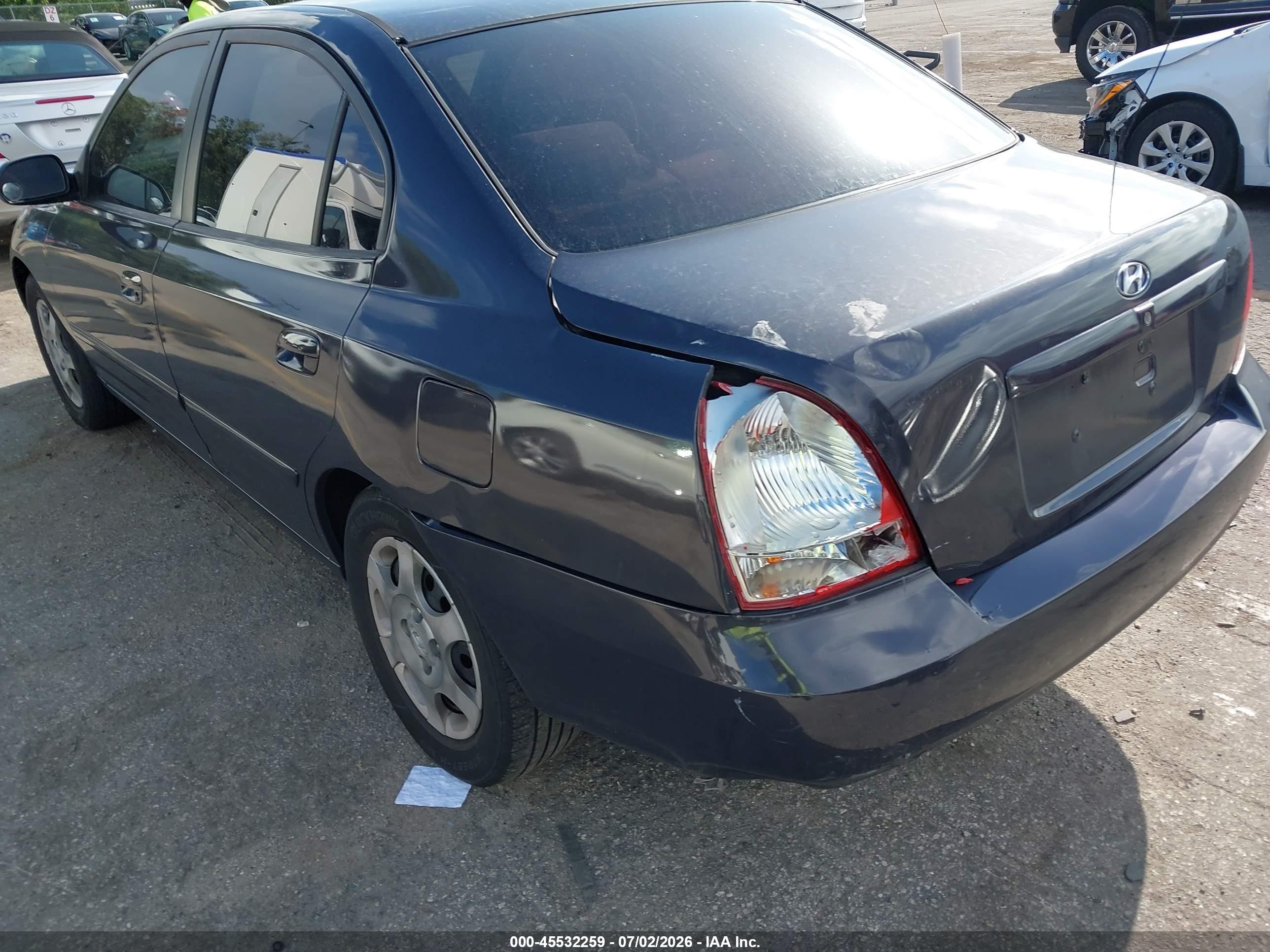 2003 Hyundai Elantra Gls/gt Navy vin: KMHDN45D83U608444