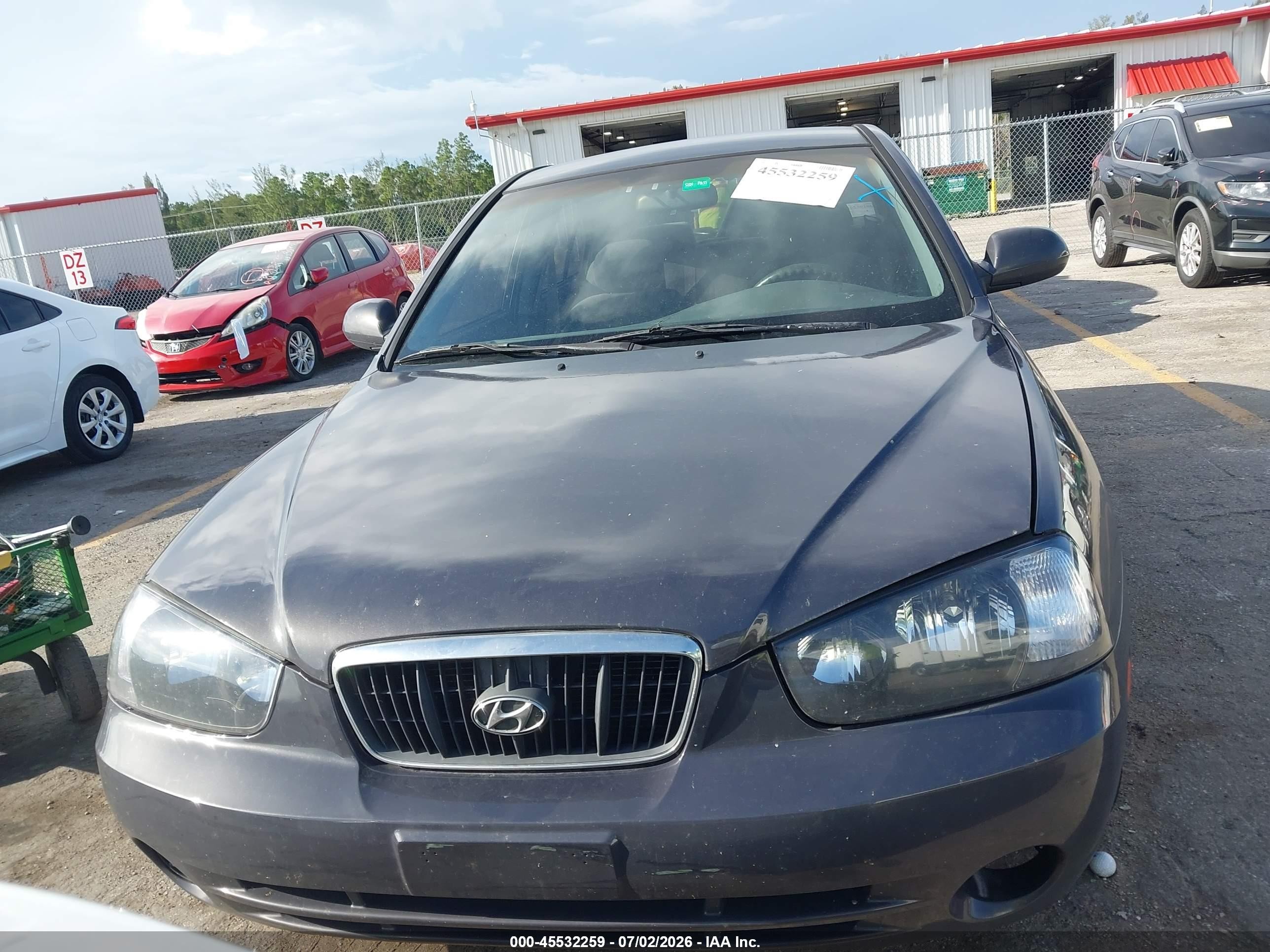 2003 Hyundai Elantra Gls/gt Navy vin: KMHDN45D83U608444