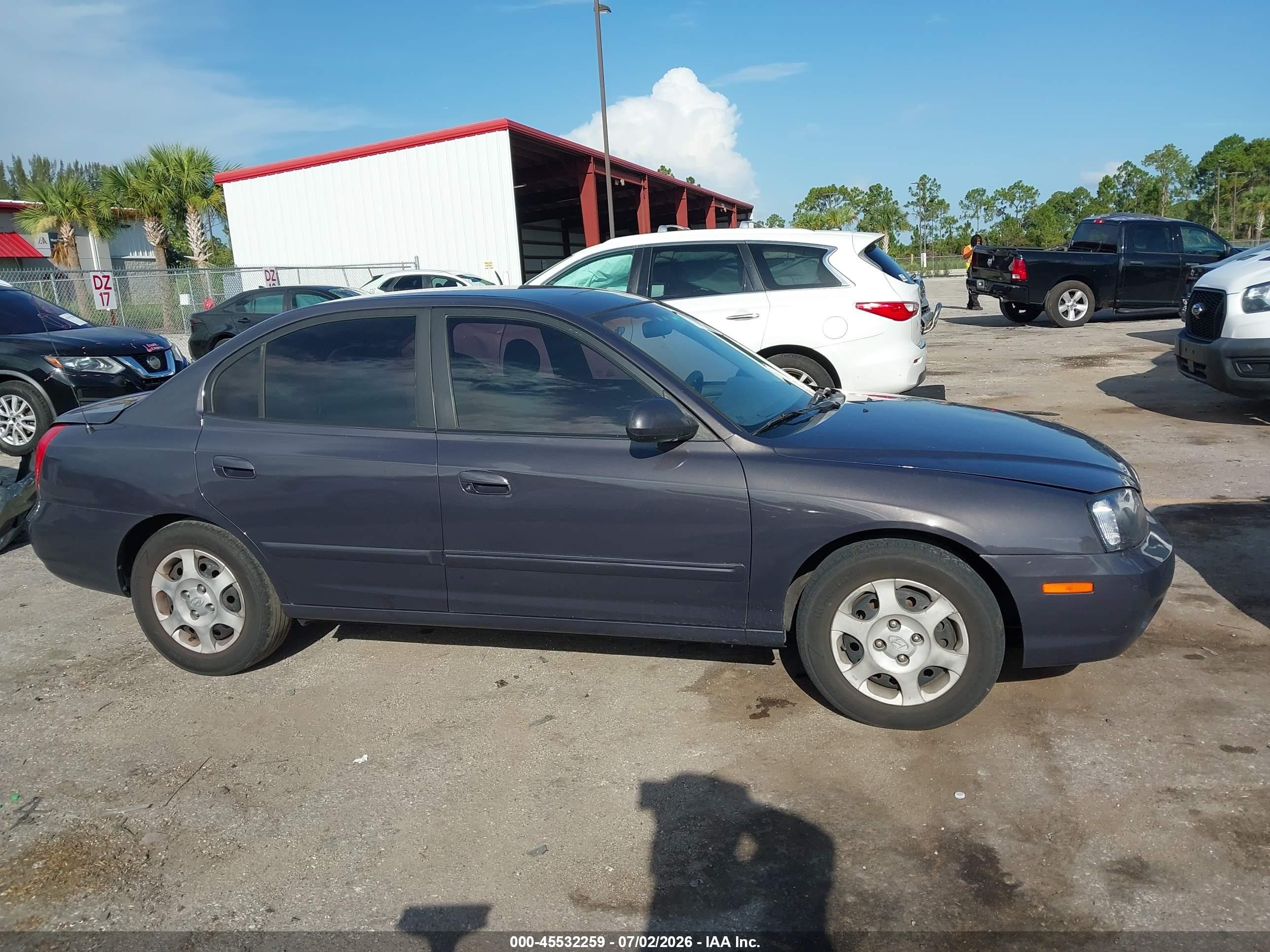 2003 Hyundai Elantra Gls/gt Navy vin: KMHDN45D83U608444
