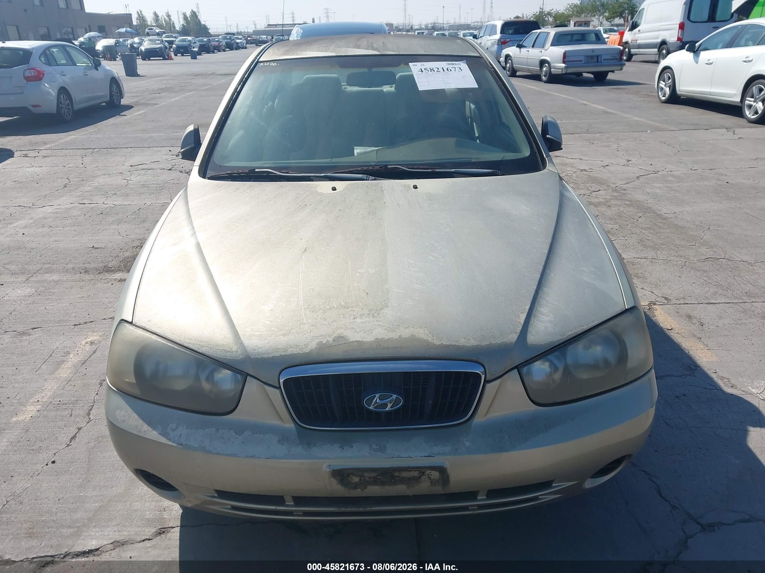 2003 Hyundai Elantra Gls/gt Gold vin: KMHDN45D83U612557