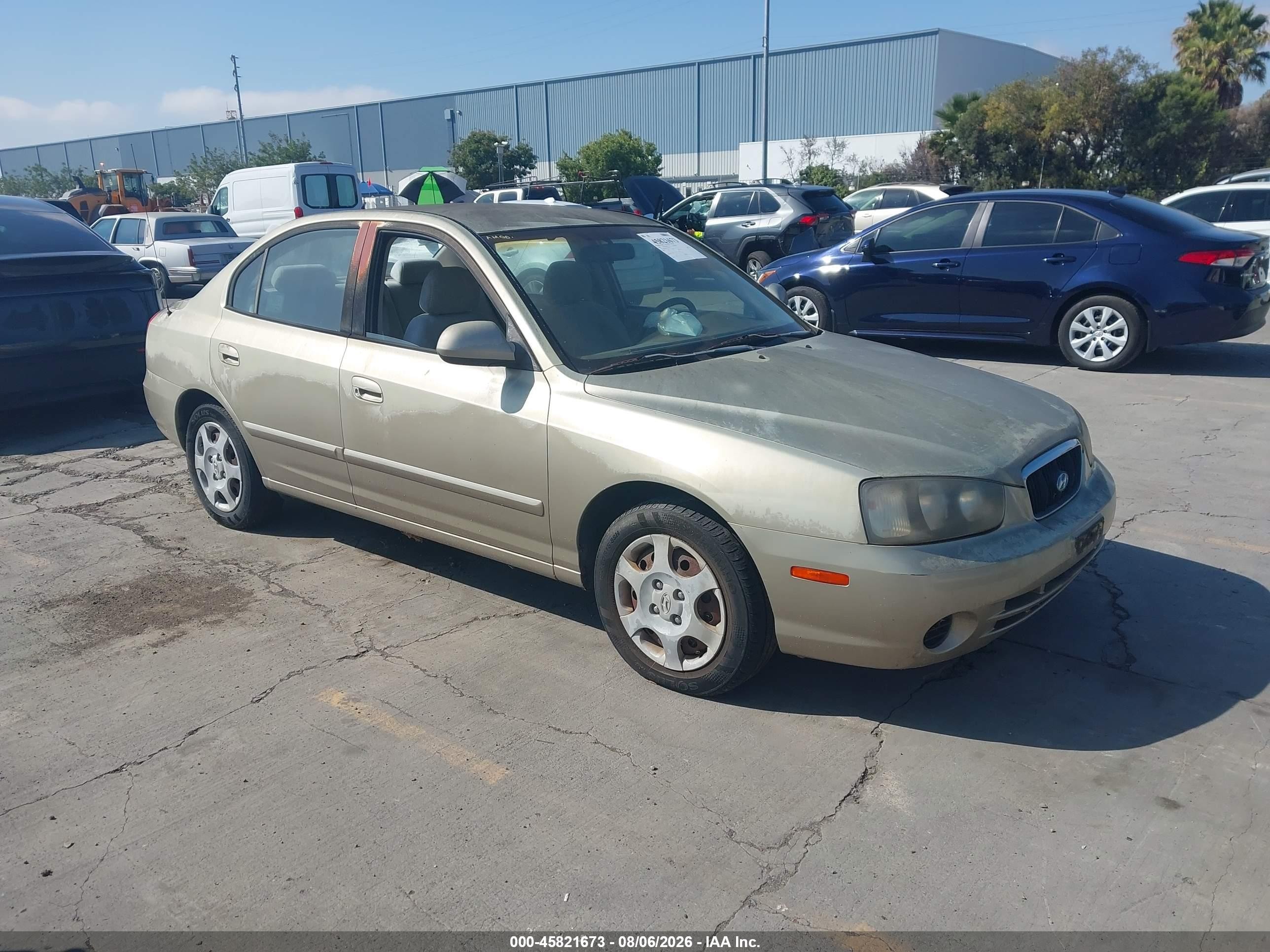 2003 Hyundai Elantra Gls/gt Gold vin: KMHDN45D83U612557