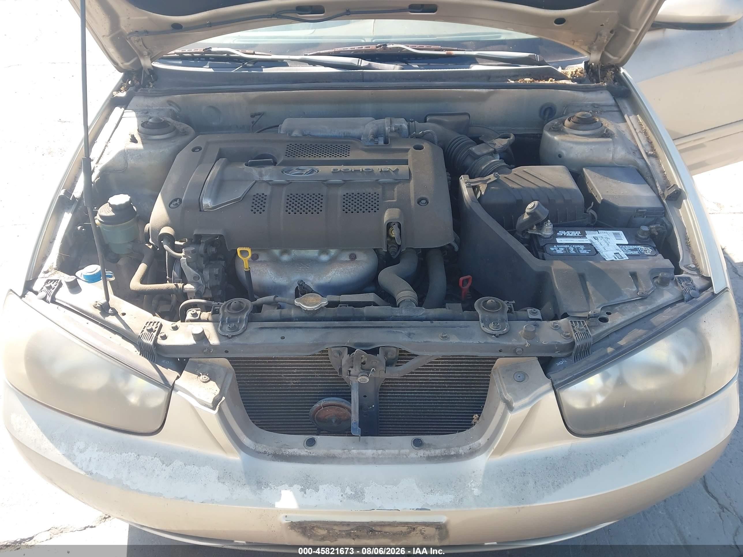 2003 Hyundai Elantra Gls/gt Gold vin: KMHDN45D83U612557