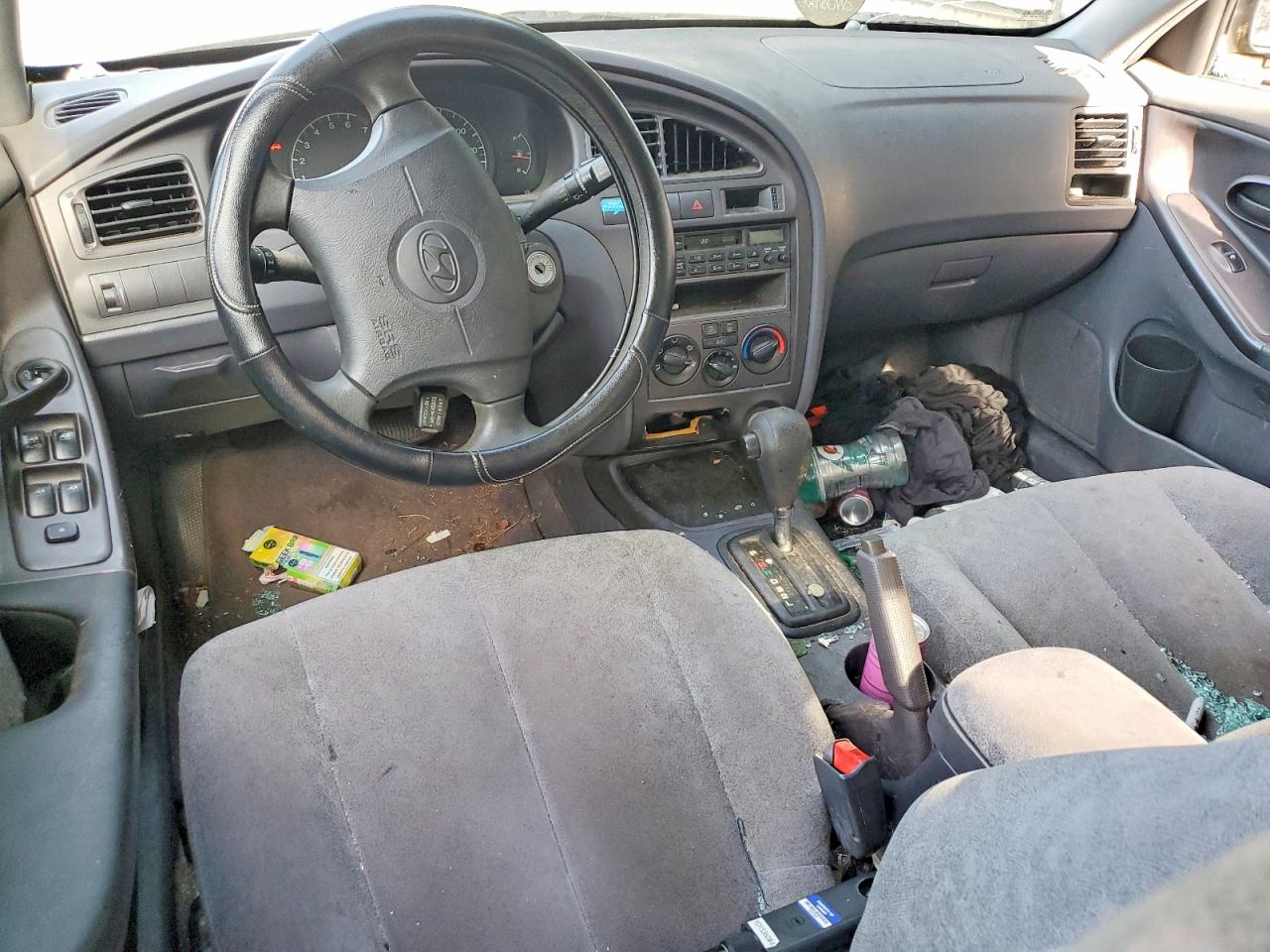 2002 Hyundai Elantra Gls Silver vin: KMHDN45D92U283821