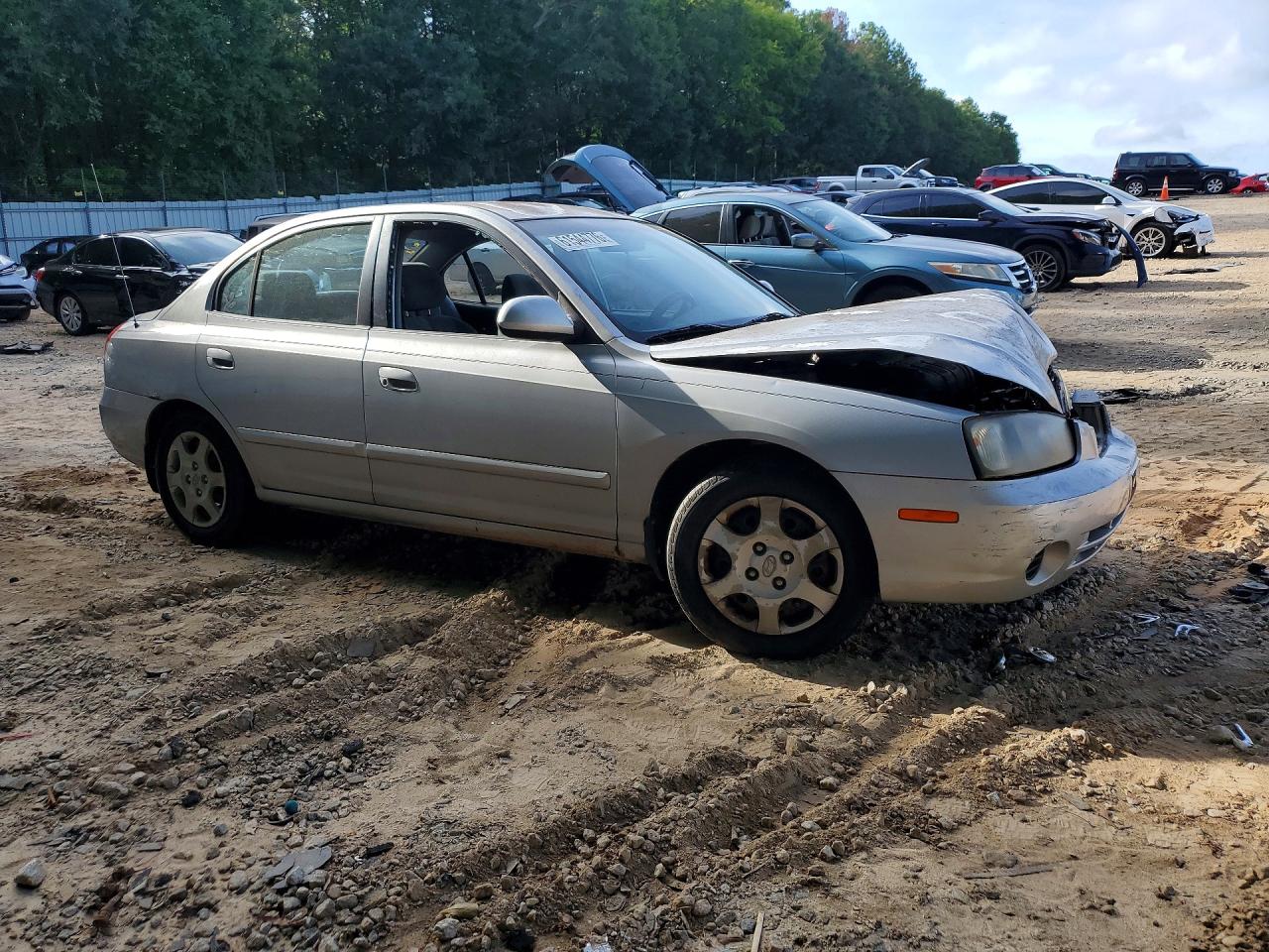 2002 Hyundai Elantra Gls Silver vin: KMHDN45D92U283821