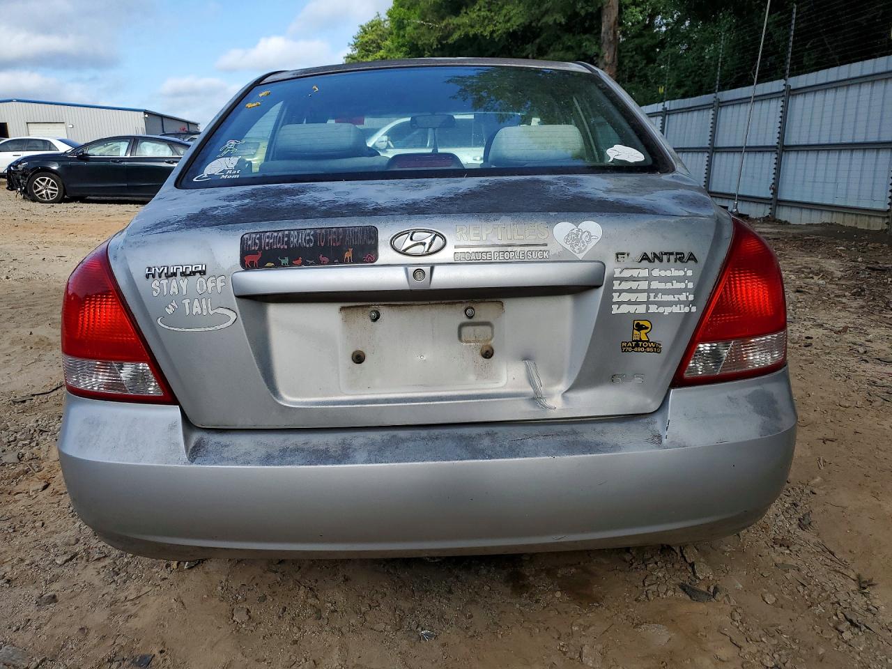 2002 Hyundai Elantra Gls Silver vin: KMHDN45D92U283821