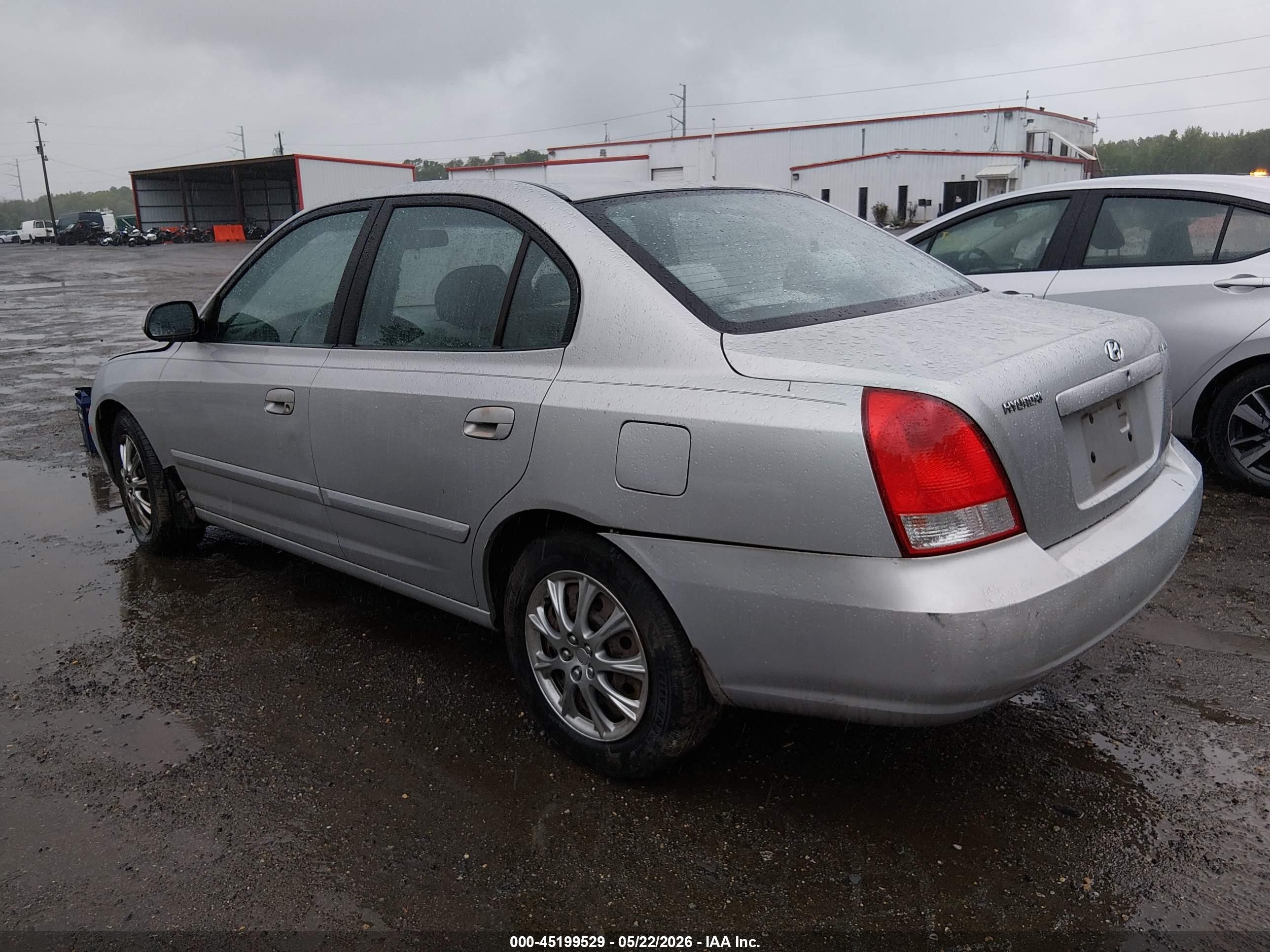 2002 Hyundai Elantra Gls Silver vin: KMHDN45D92U380081