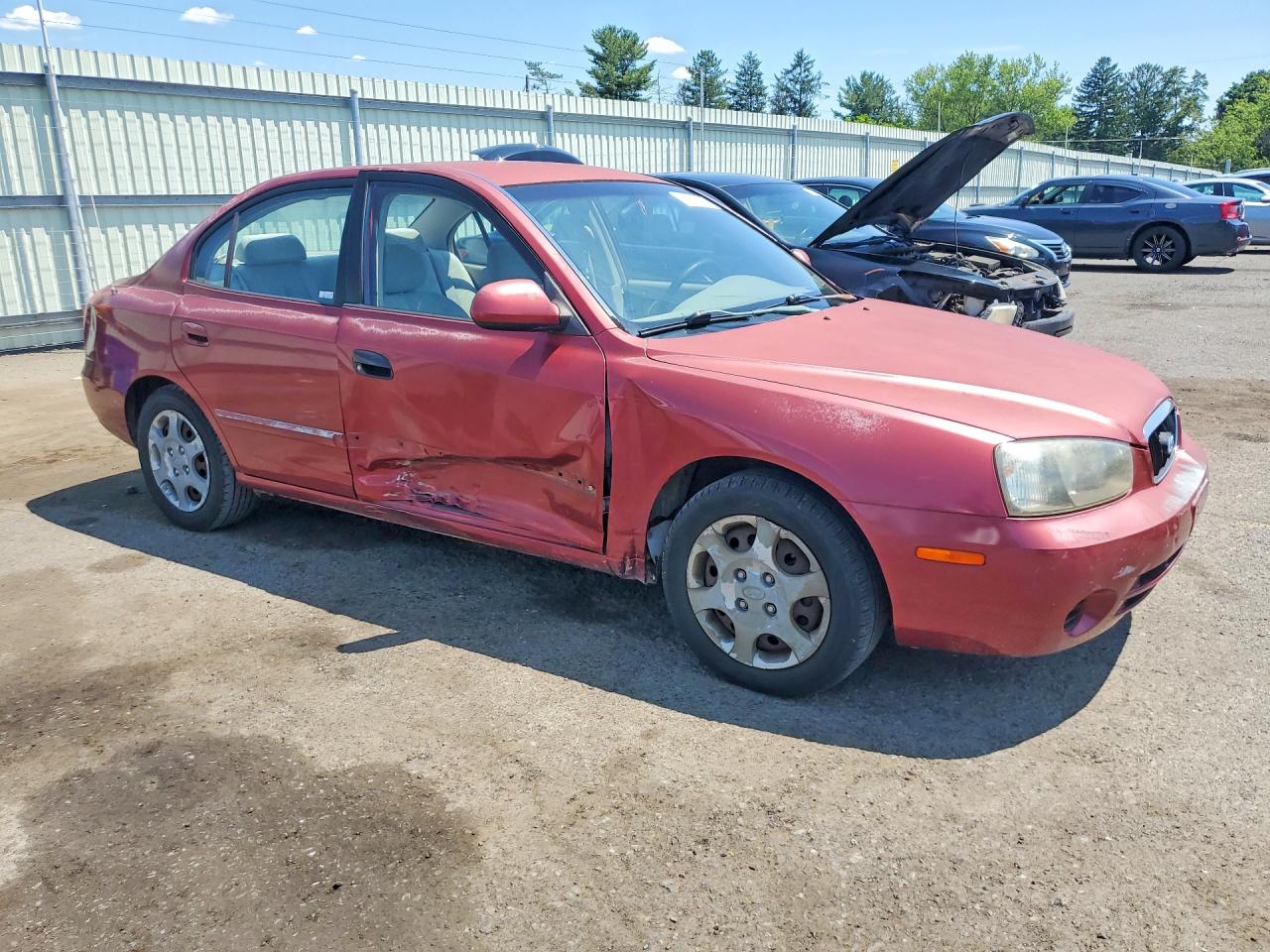 2002 Hyundai Elantra Gls Maroon vin: KMHDN45D92U399911