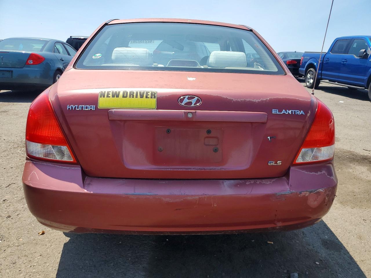 2002 Hyundai Elantra Gls Maroon vin: KMHDN45D92U399911