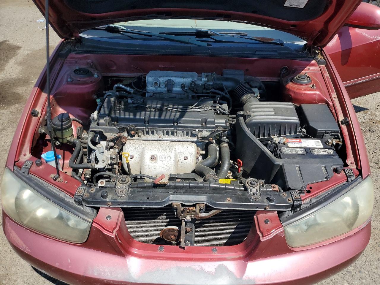 2002 Hyundai Elantra Gls Maroon vin: KMHDN45D92U399911