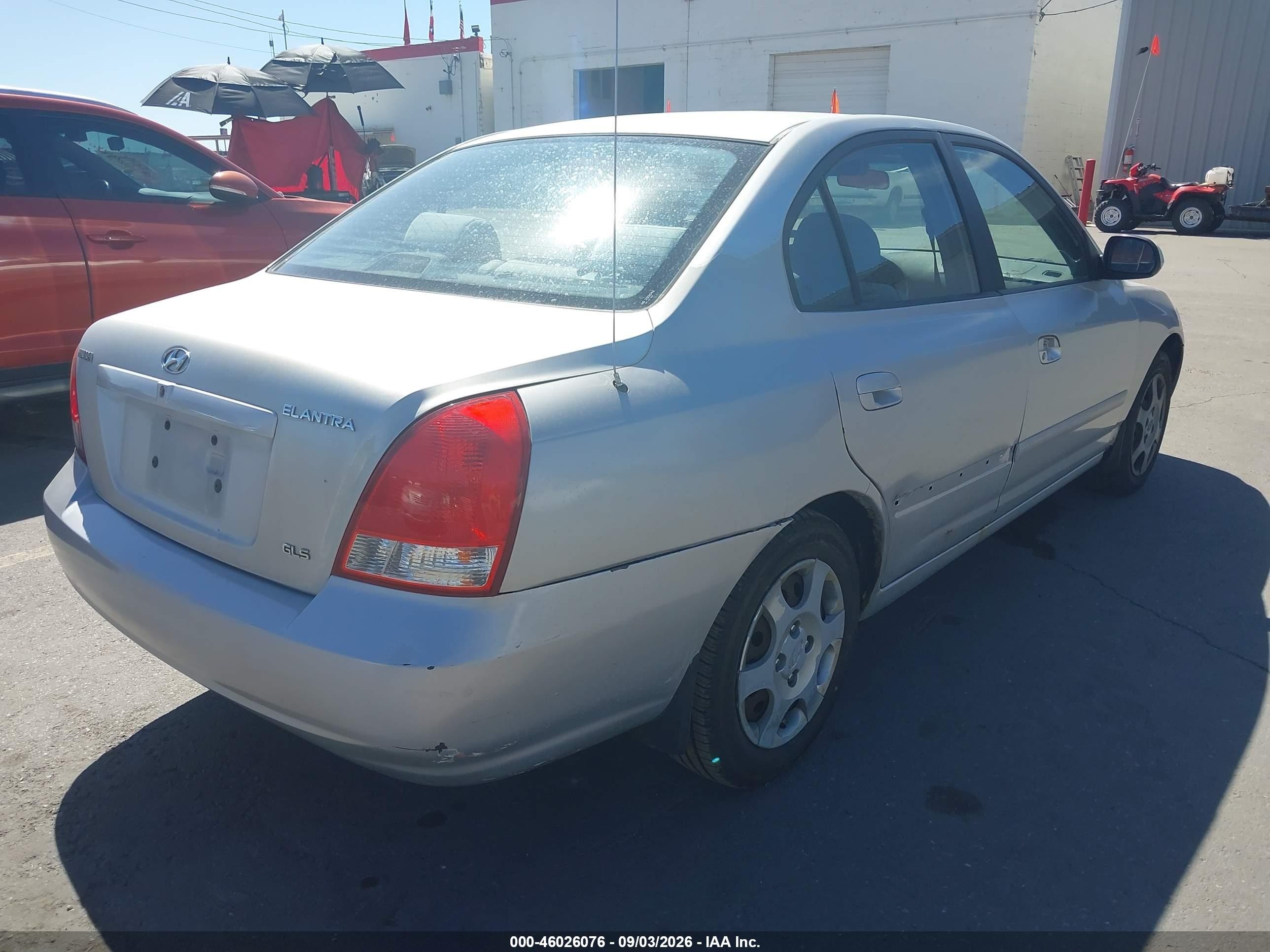 2003 Hyundai Elantra Gls/gt Silver vin: KMHDN45D93U475550