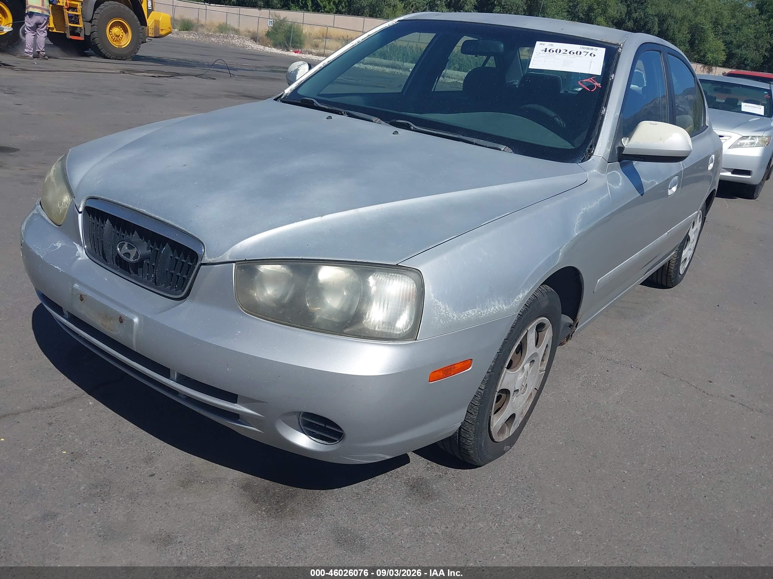 2003 Hyundai Elantra Gls/gt Silver vin: KMHDN45D93U475550