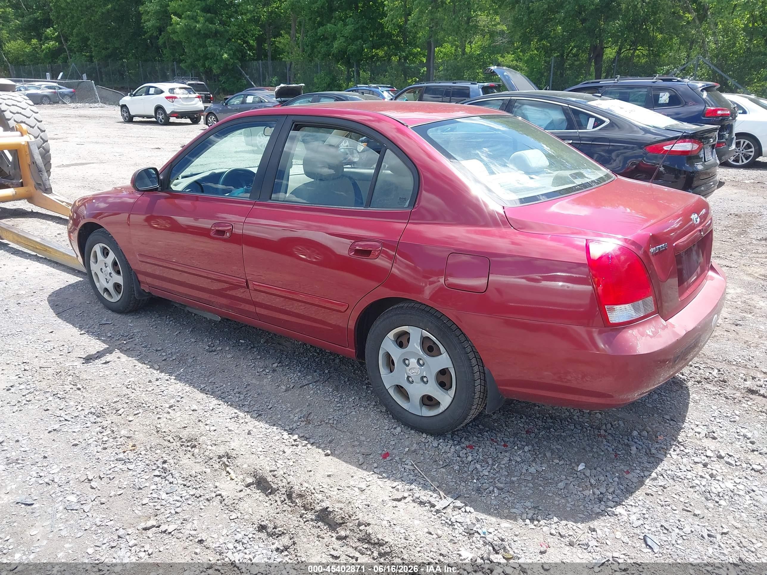 2003 Hyundai Elantra Gls/gt Red vin: KMHDN45D93U499900