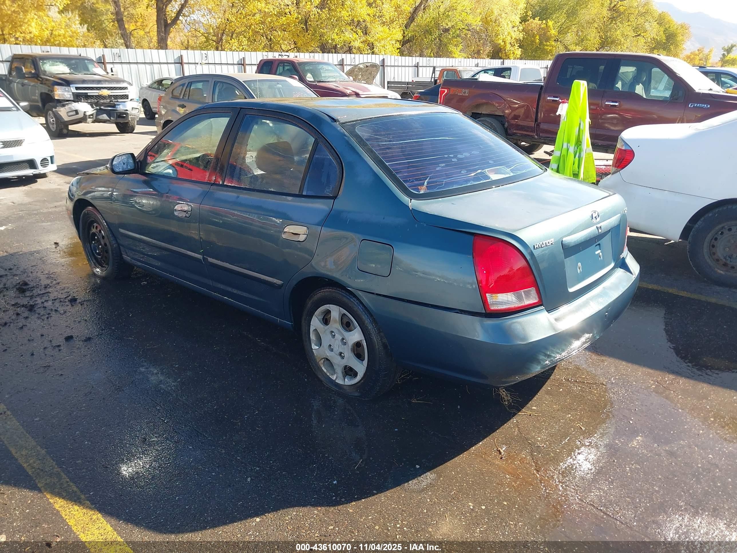 2003 Hyundai Elantra Gls/gt Синий vin: KMHDN45D93U583361