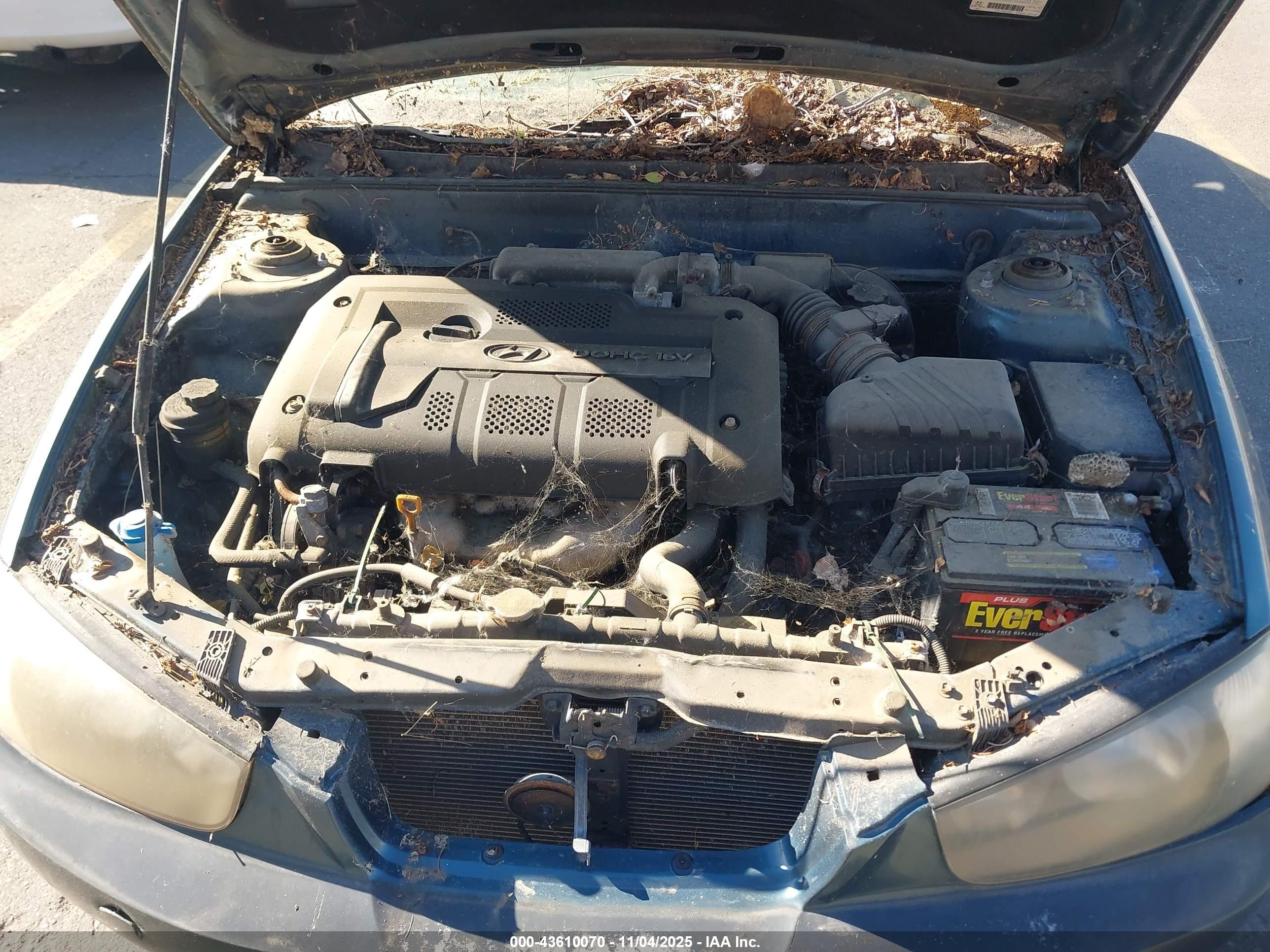 2003 Hyundai Elantra Gls/gt Синий vin: KMHDN45D93U583361