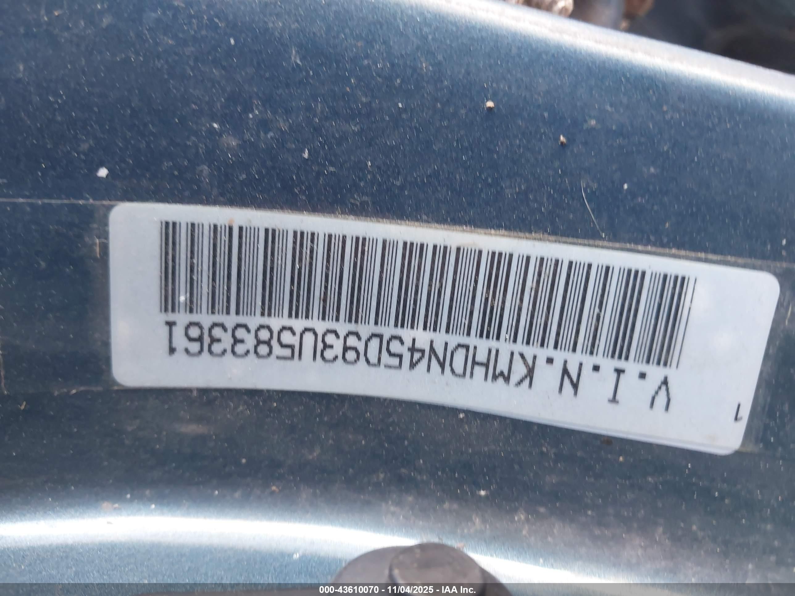 2003 Hyundai Elantra Gls/gt Синий vin: KMHDN45D93U583361