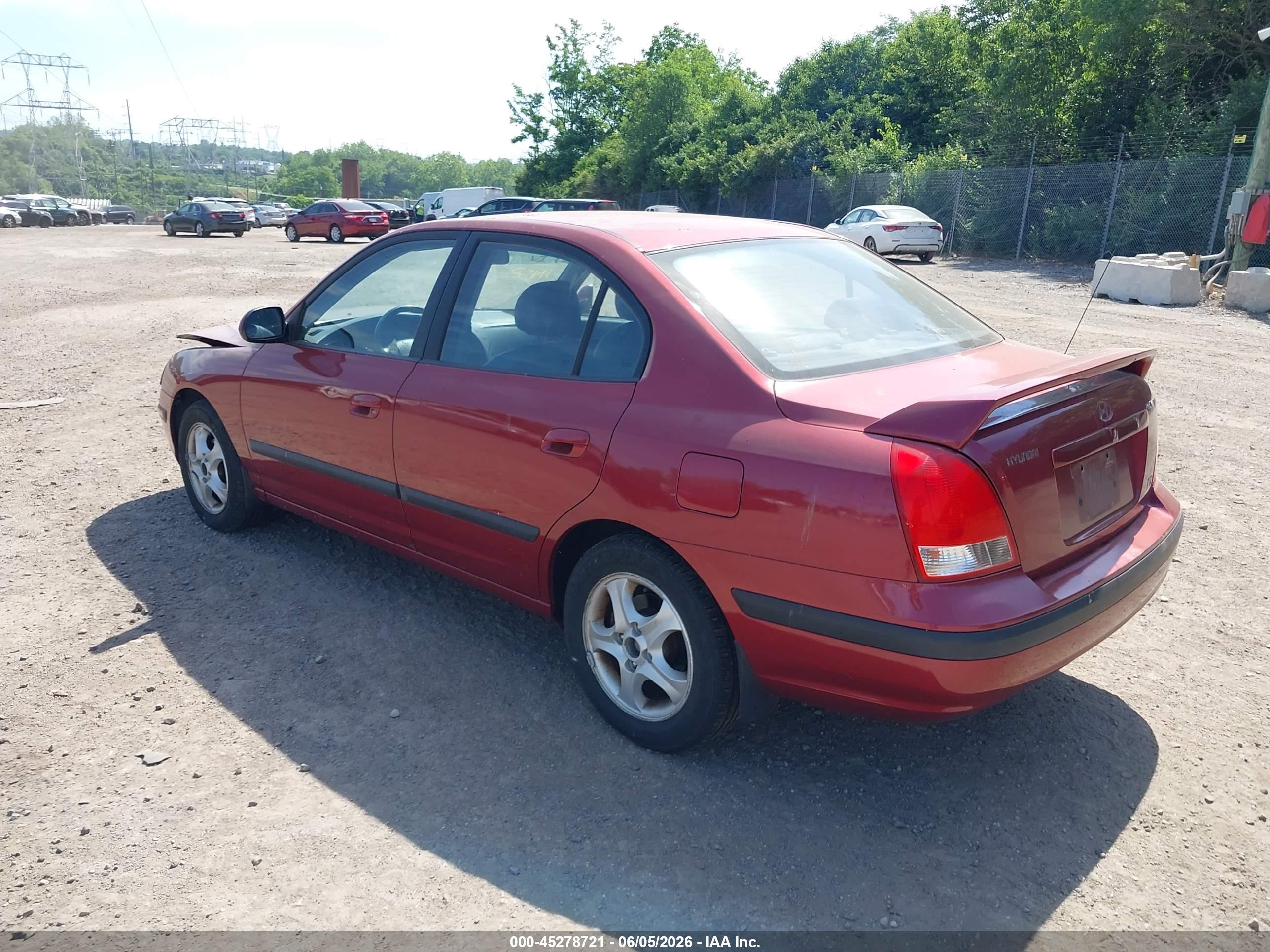 2003 Hyundai Elantra Gls/gt Red vin: KMHDN45DX3U647102