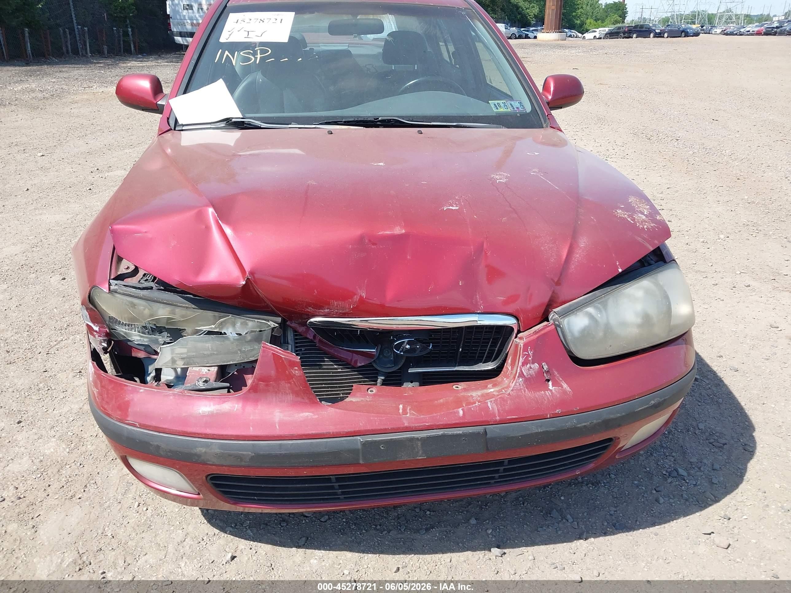 2003 Hyundai Elantra Gls/gt Red vin: KMHDN45DX3U647102