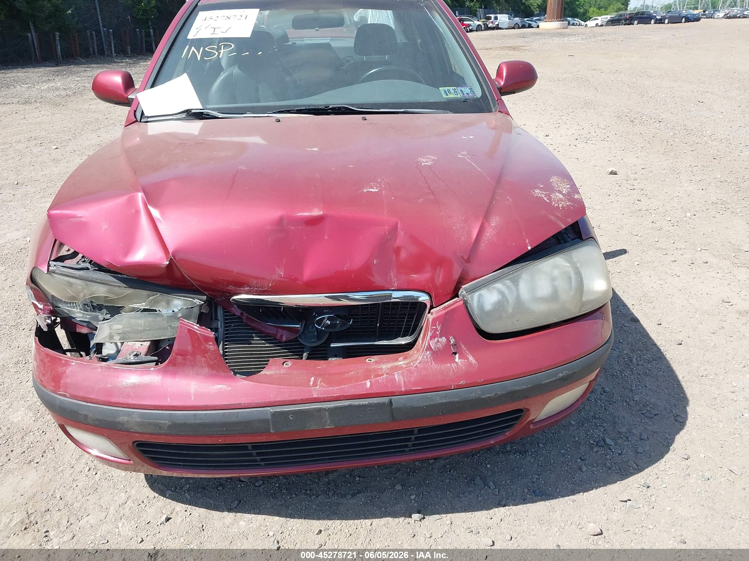 2003 Hyundai Elantra Gls/gt Red vin: KMHDN45DX3U647102