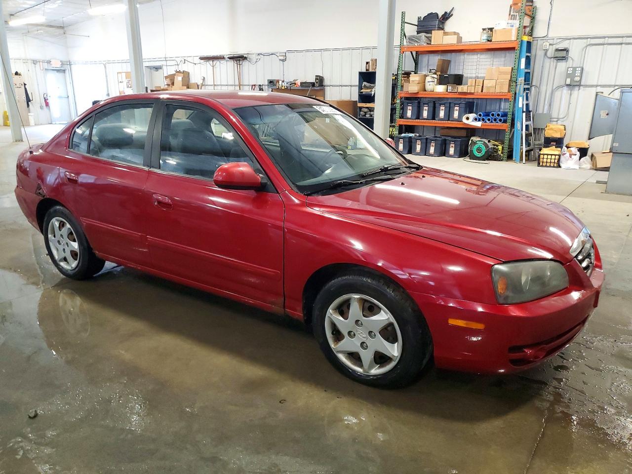 2004 Hyundai Elantra Gls Red vin: KMHDN46D04U708926