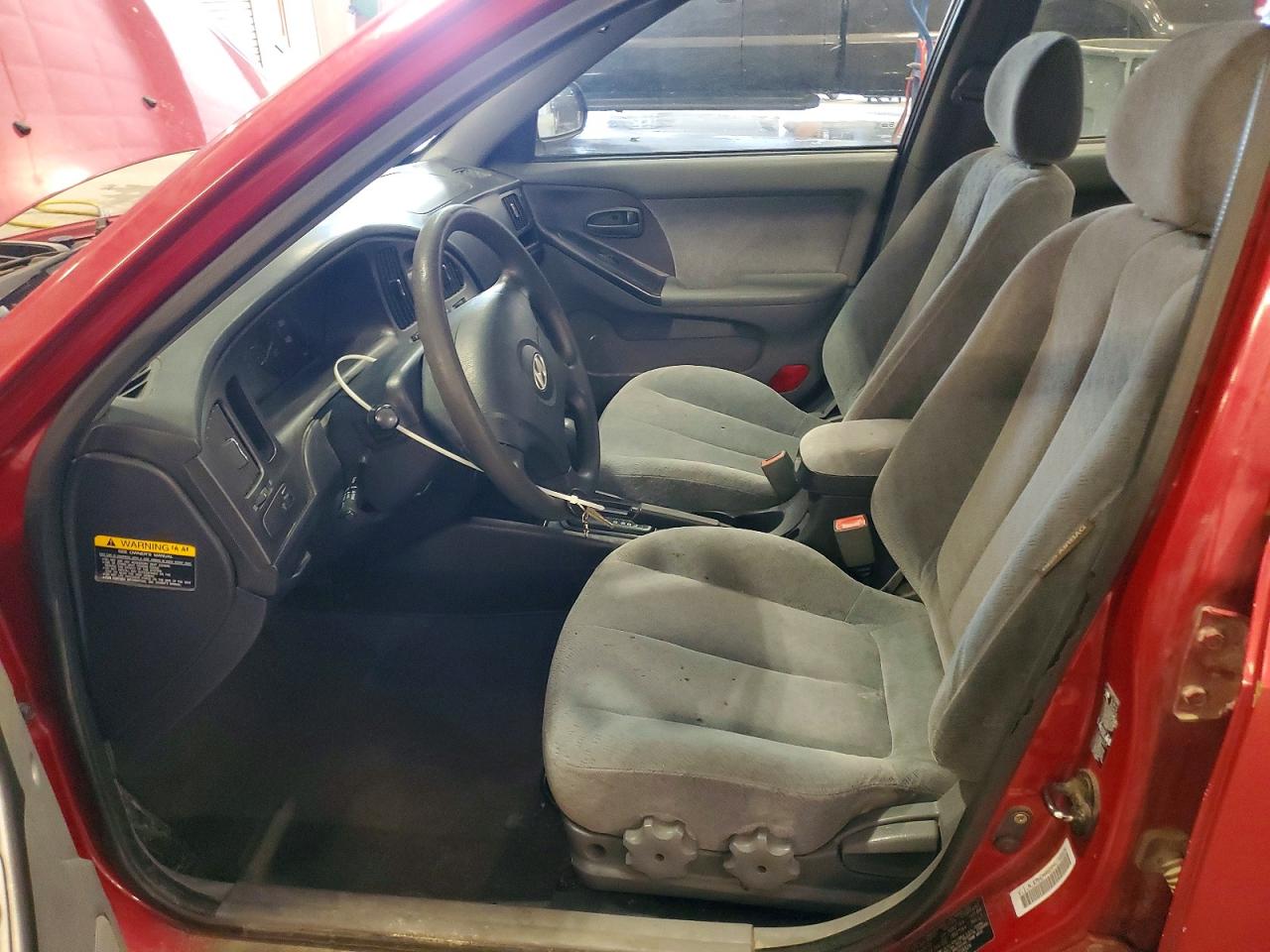 2004 Hyundai Elantra Gls Red vin: KMHDN46D04U708926