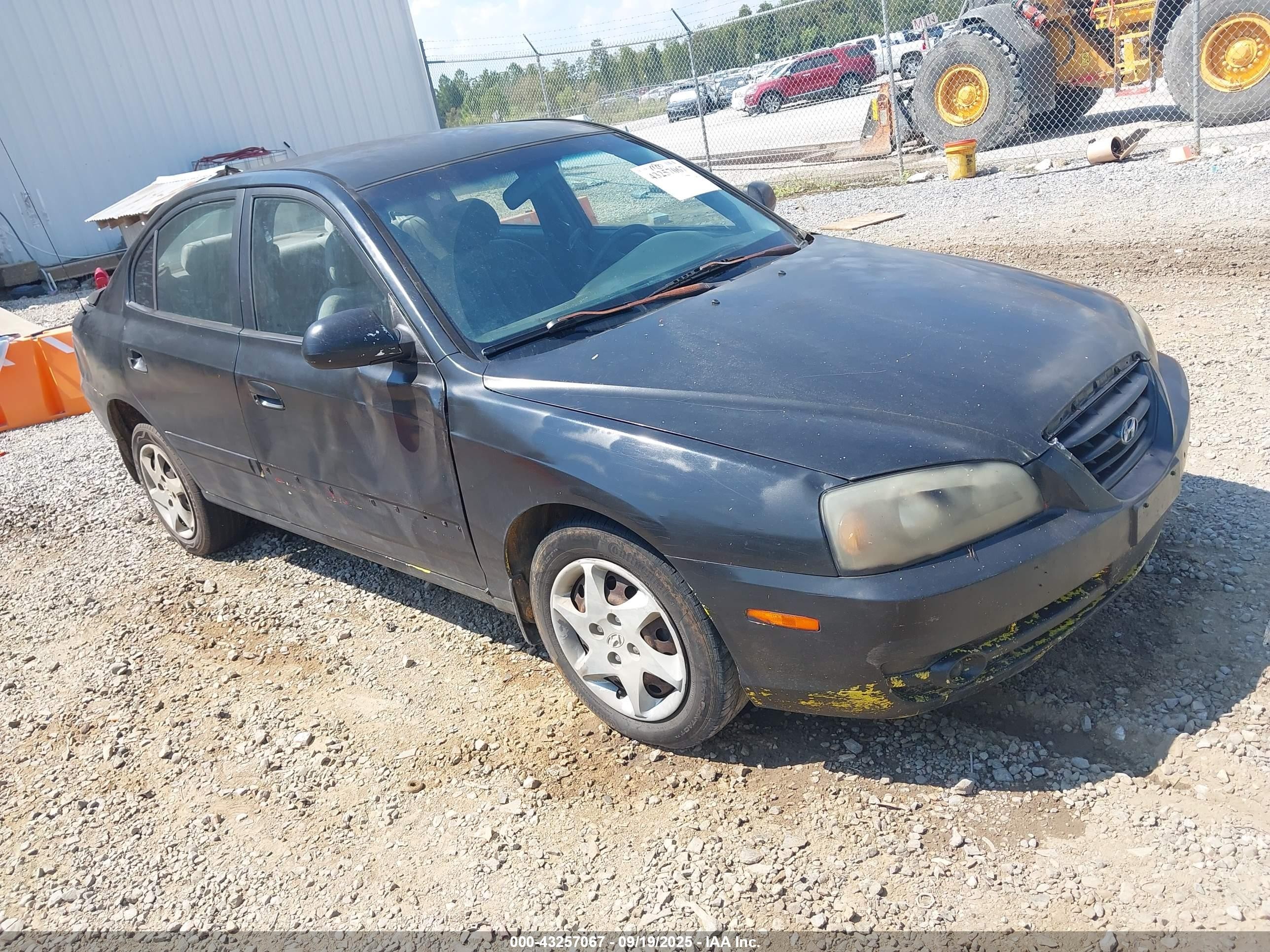 2004 Hyundai Elantra Gls/gt Black vin: KMHDN46D04U771606