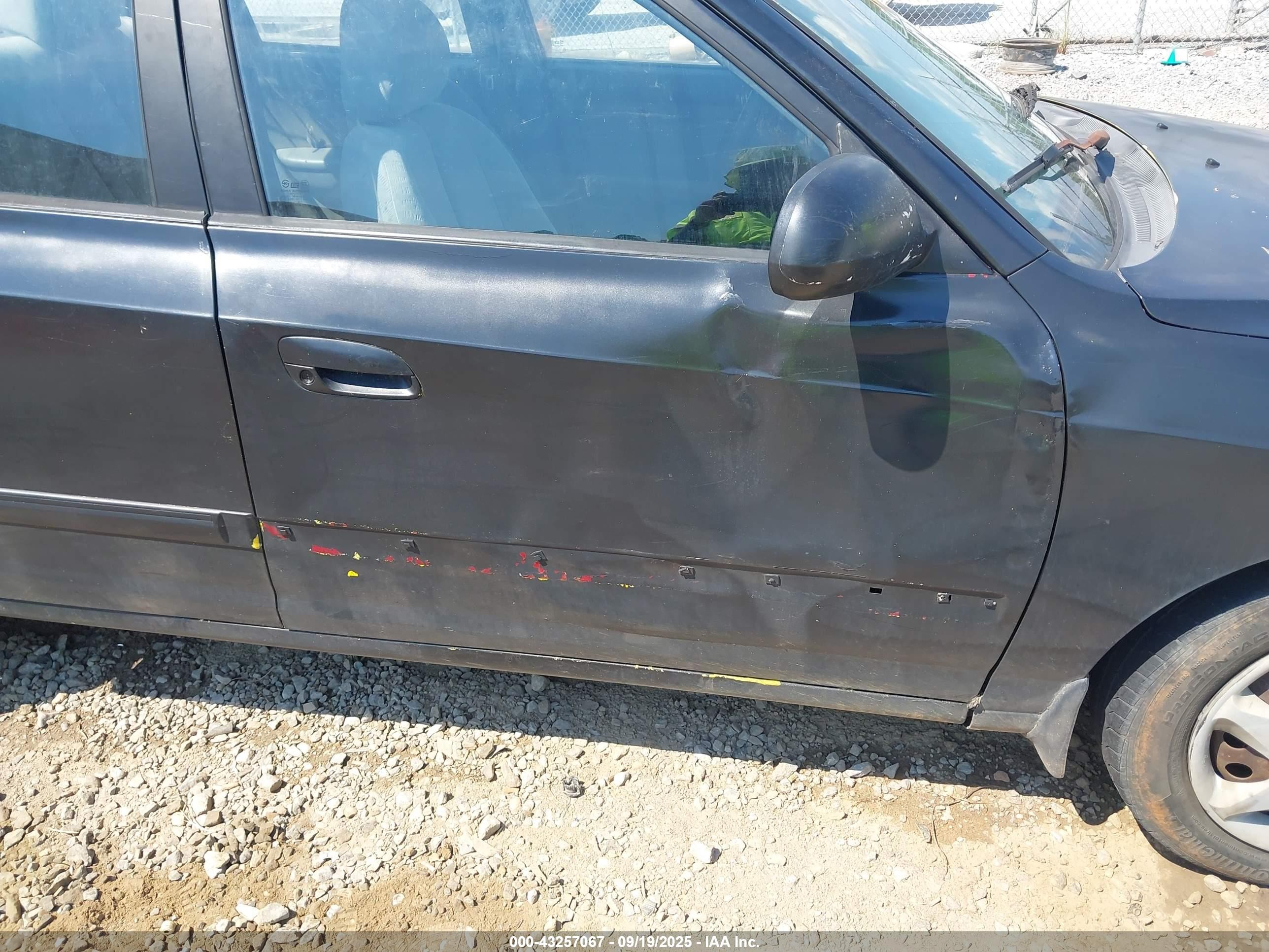 2004 Hyundai Elantra Gls/gt Black vin: KMHDN46D04U771606