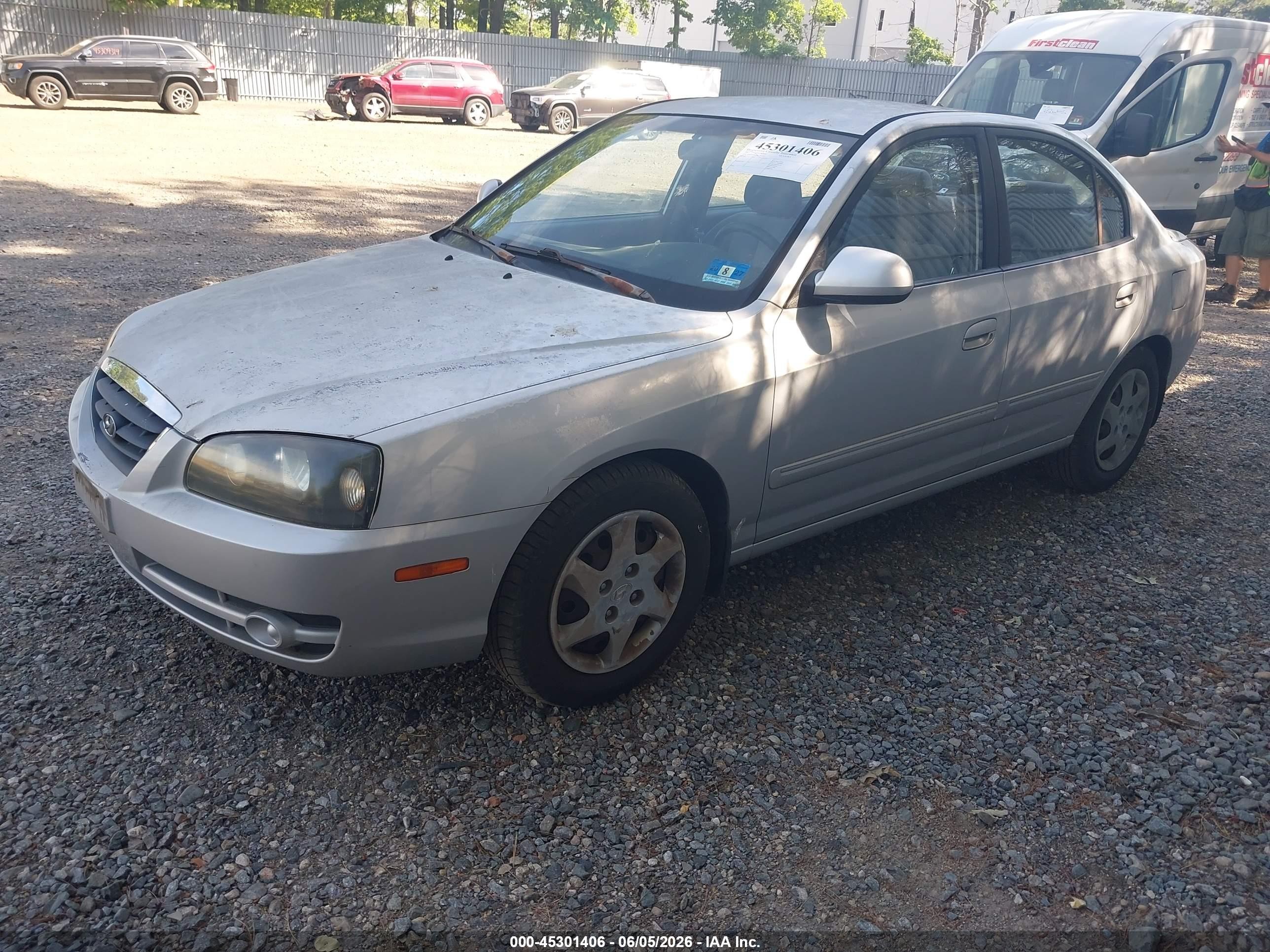 2005 Hyundai Elantra Gls/gt Silver vin: KMHDN46D05U011659