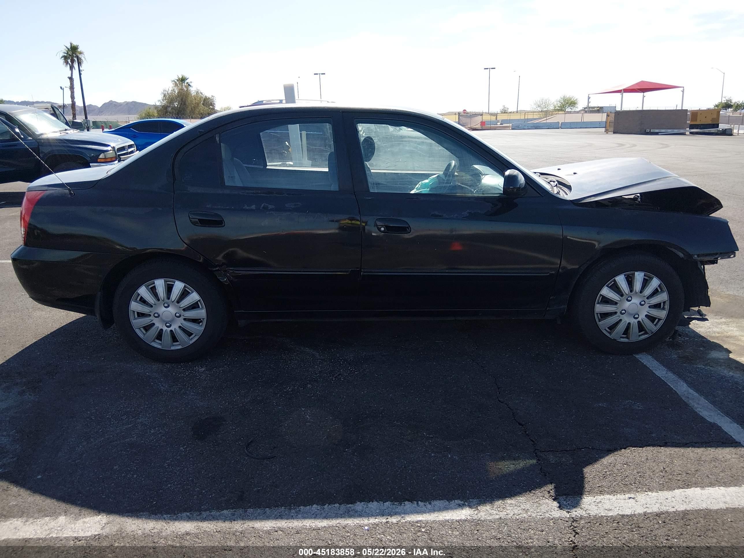 2005 Hyundai Elantra Gls/gt Black vin: KMHDN46D05U018613