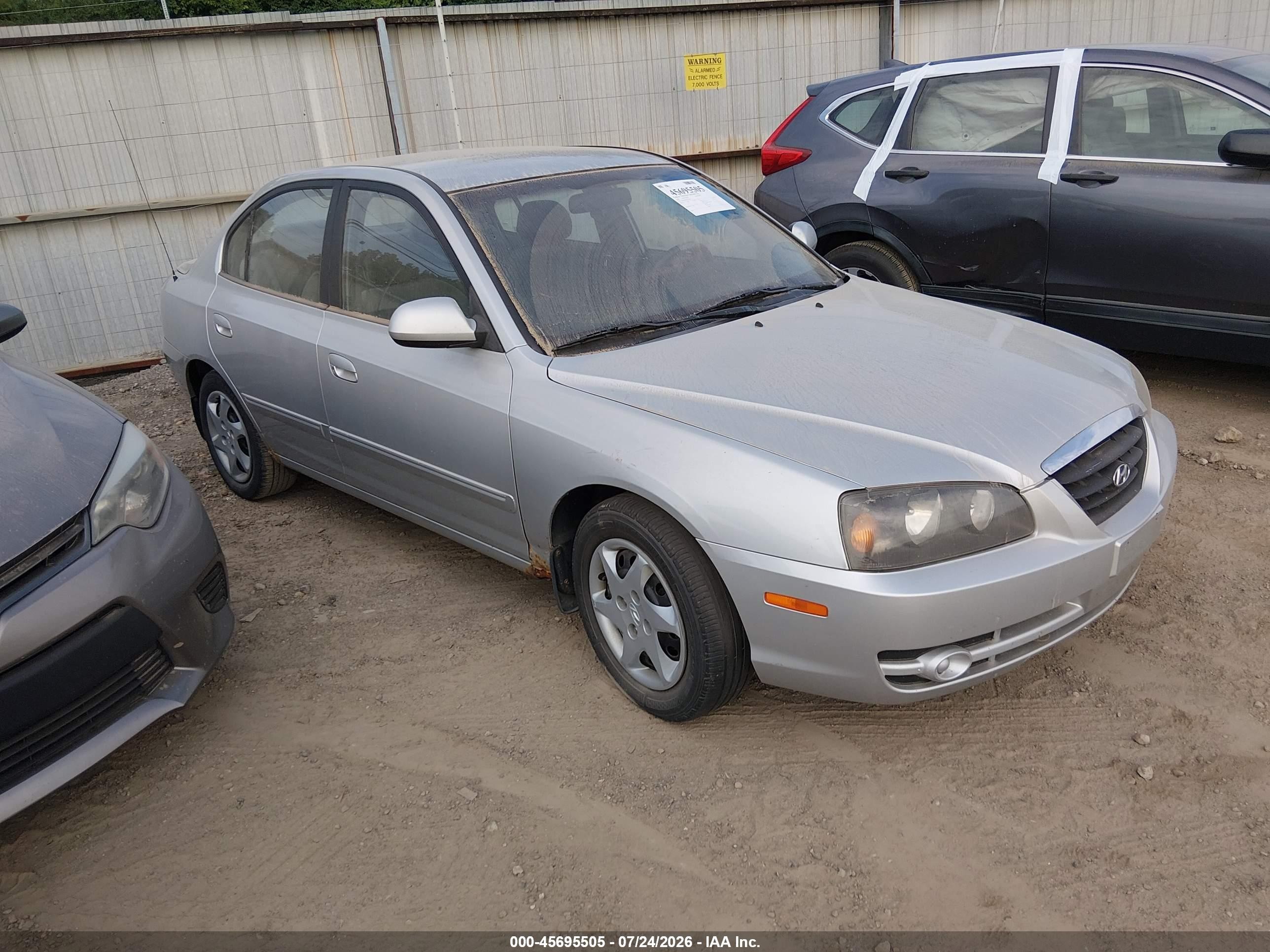 2005 Hyundai Elantra Gls/gt Silver vin: KMHDN46D05U036612