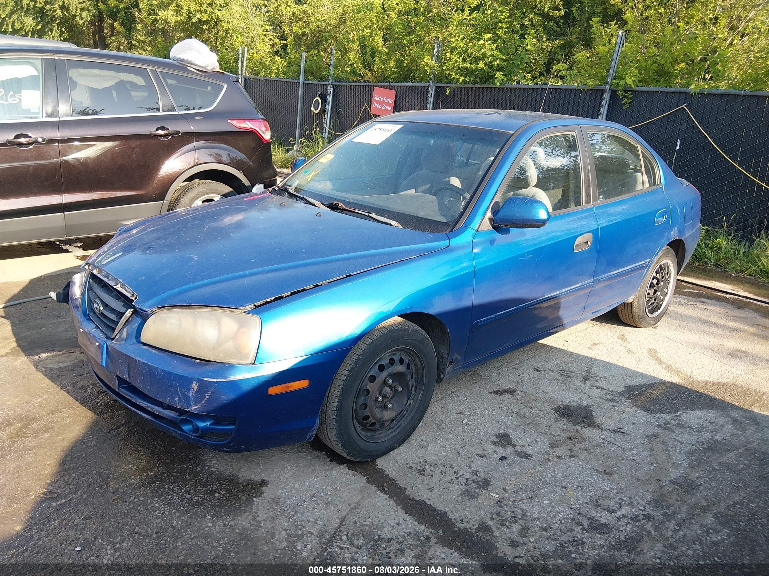 2005 Hyundai Elantra Gls/gt Синий vin: KMHDN46D05U043155