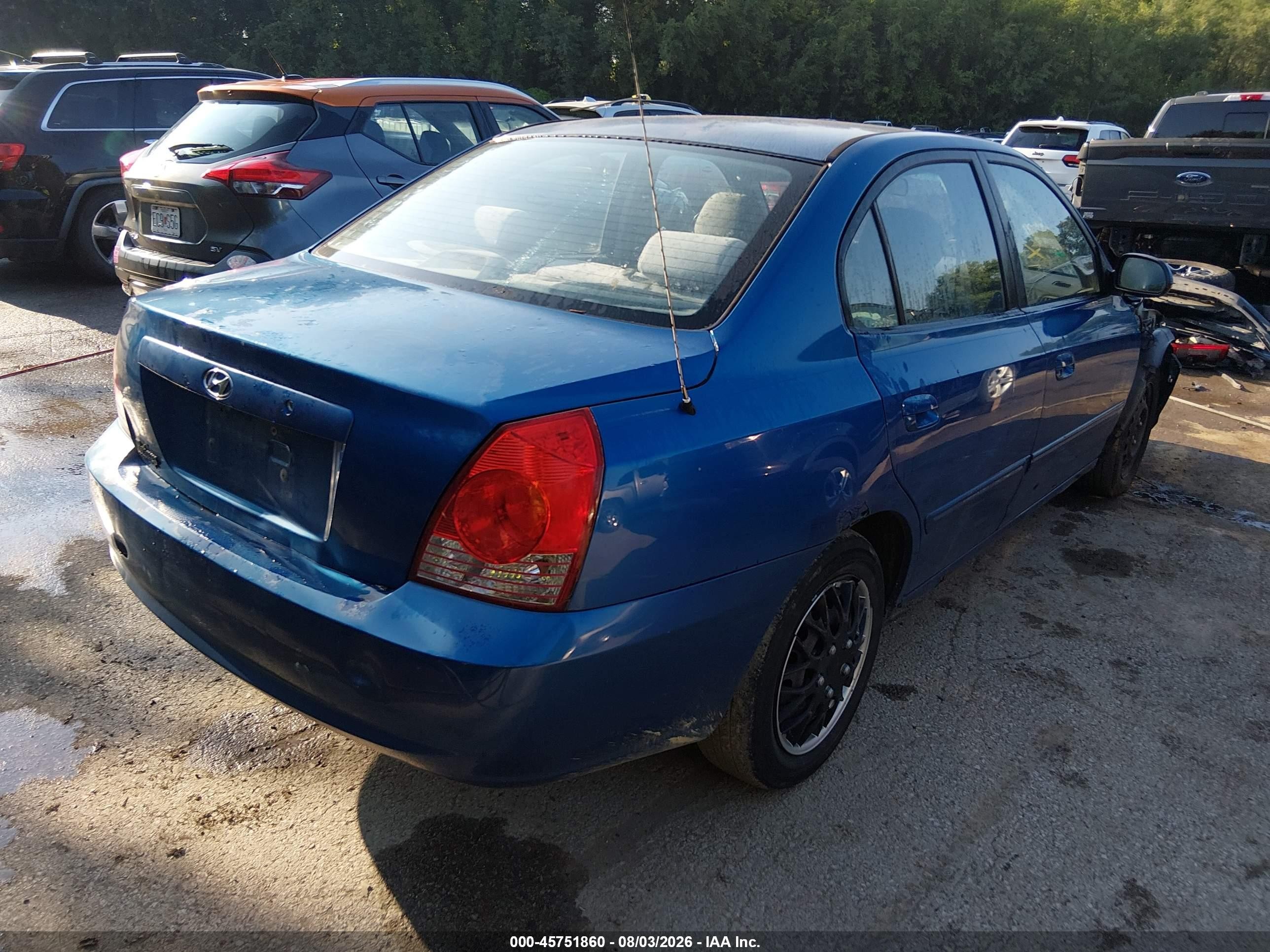 2005 Hyundai Elantra Gls/gt Синий vin: KMHDN46D05U043155
