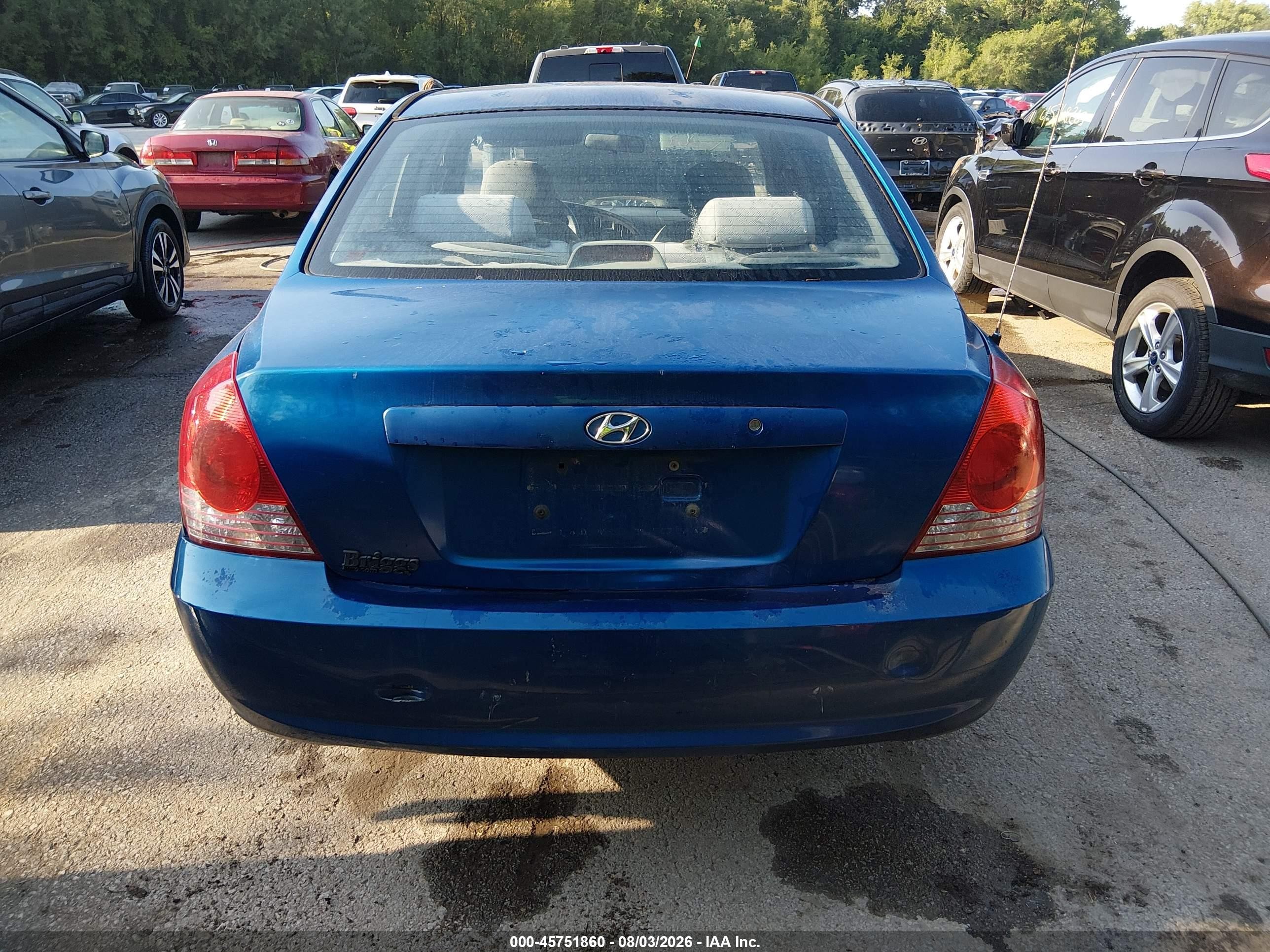 2005 Hyundai Elantra Gls/gt Синий vin: KMHDN46D05U043155