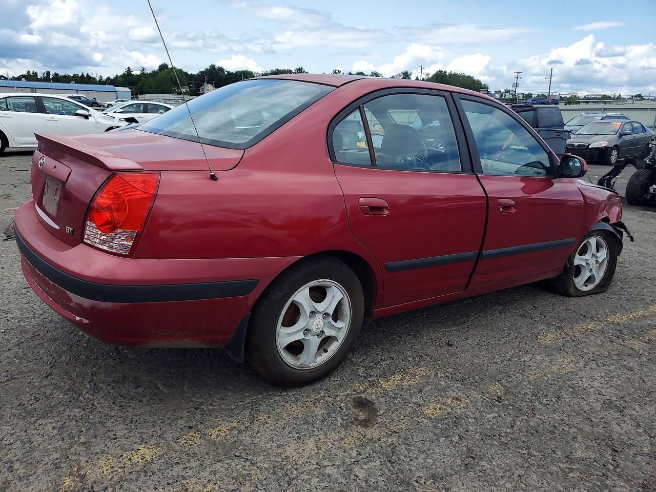2005 Hyundai Elantra Gls Red vin: KMHDN46D05U084353
