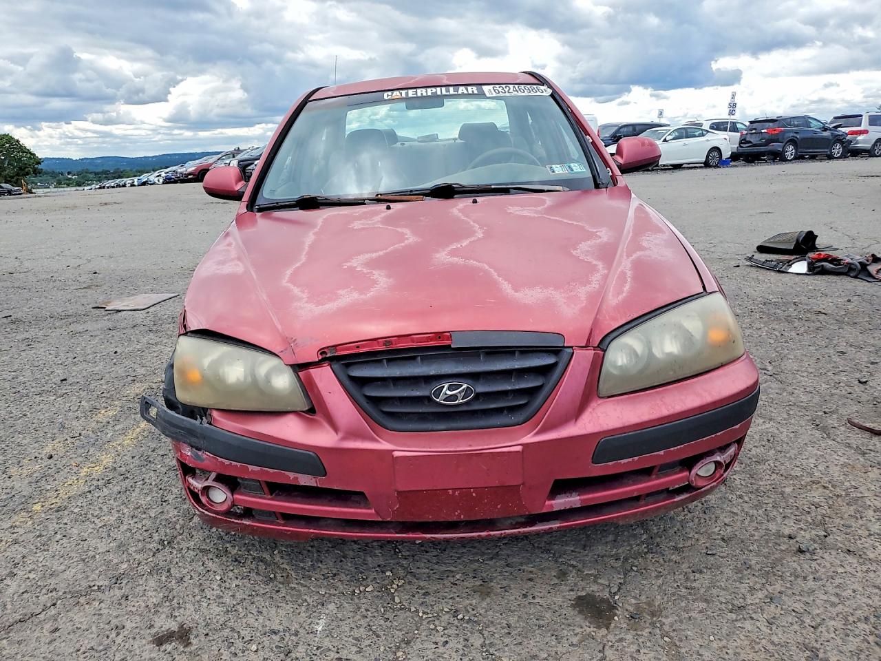 2005 Hyundai Elantra Gls Red vin: KMHDN46D05U084353