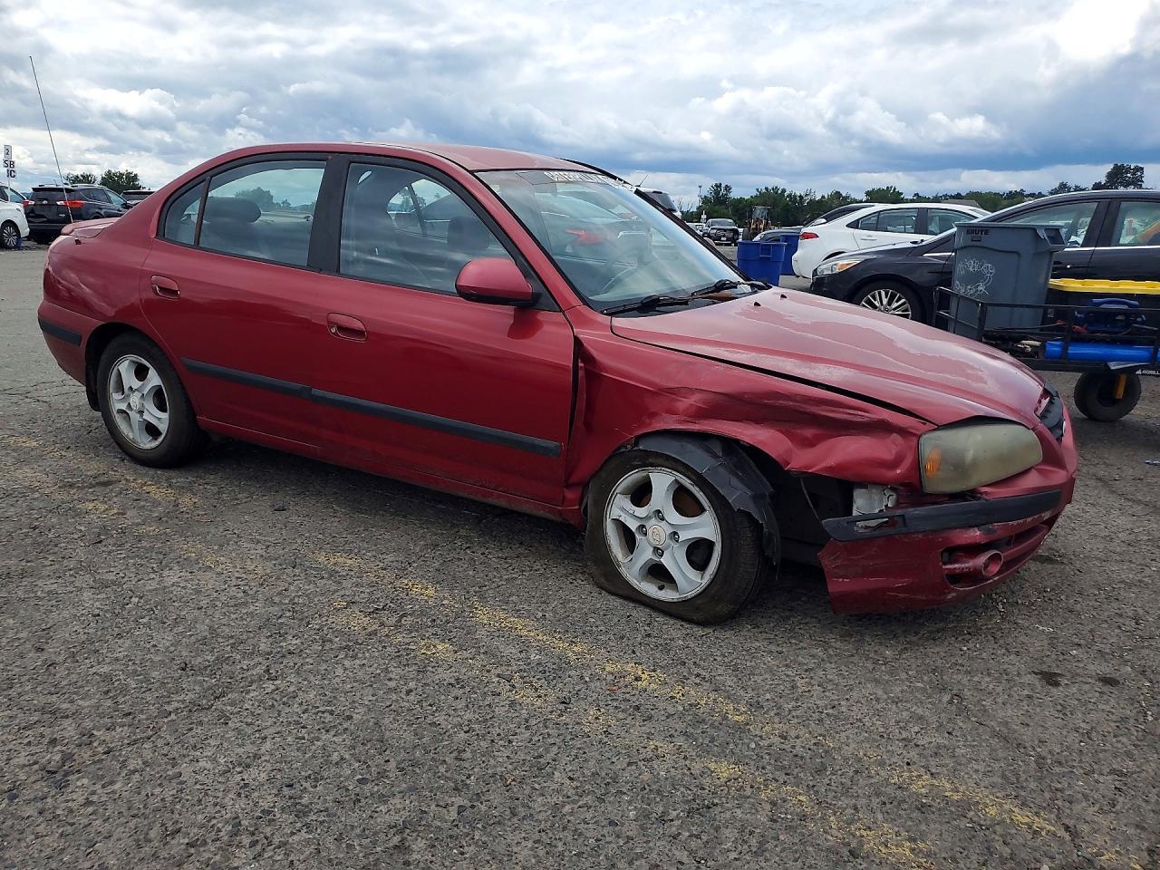 2005 Hyundai Elantra Gls Red vin: KMHDN46D05U084353