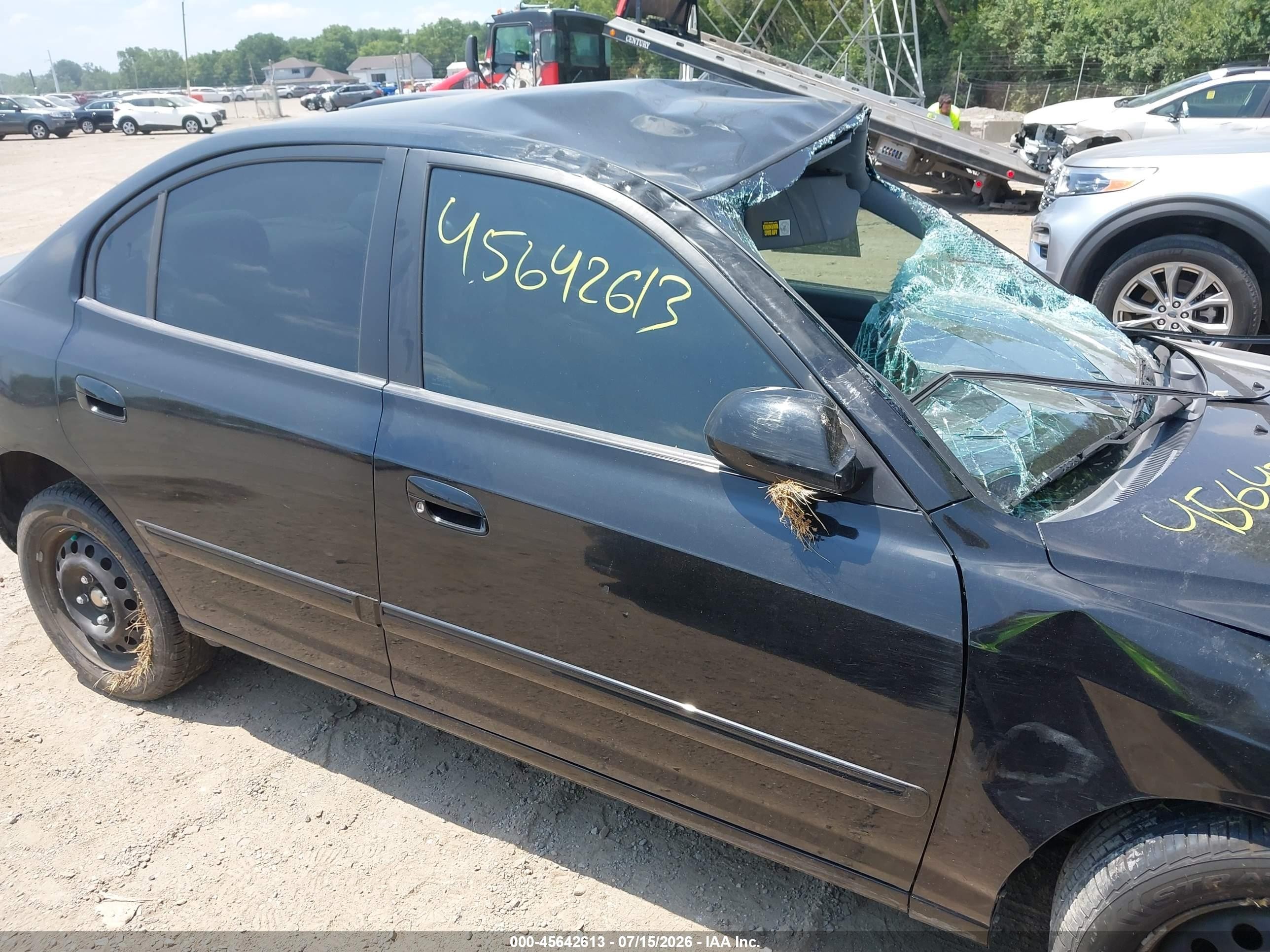 2005 Hyundai Elantra Gls/gt Black vin: KMHDN46D05U936474