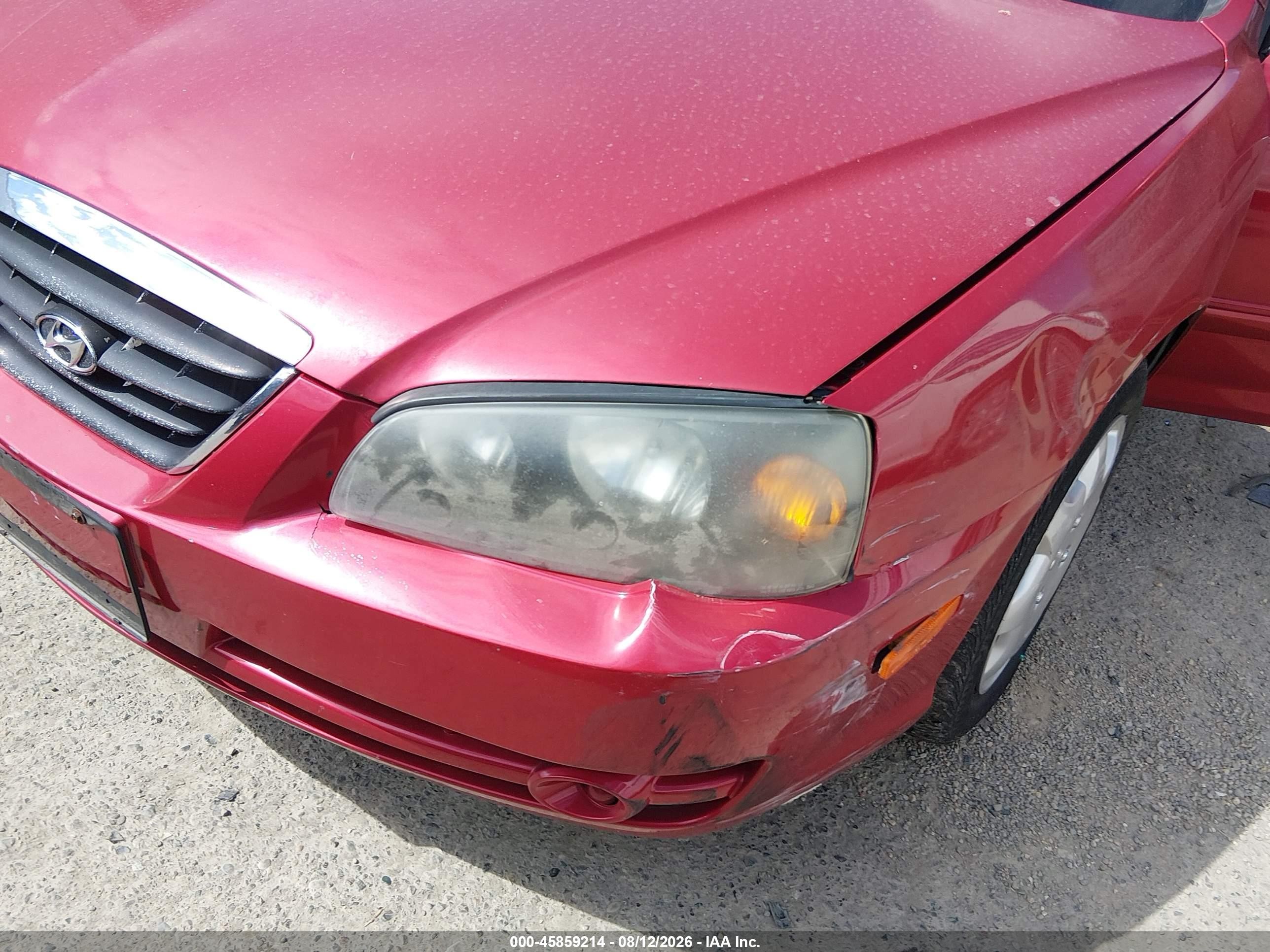 2005 Hyundai Elantra Gls/gt Red vin: KMHDN46D05U964467
