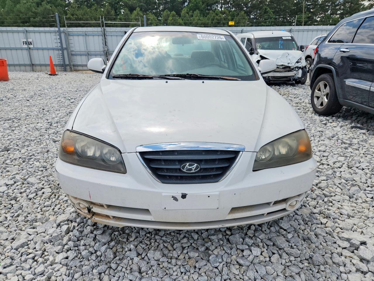 2005 Hyundai Elantra Gls White vin: KMHDN46D05U973377