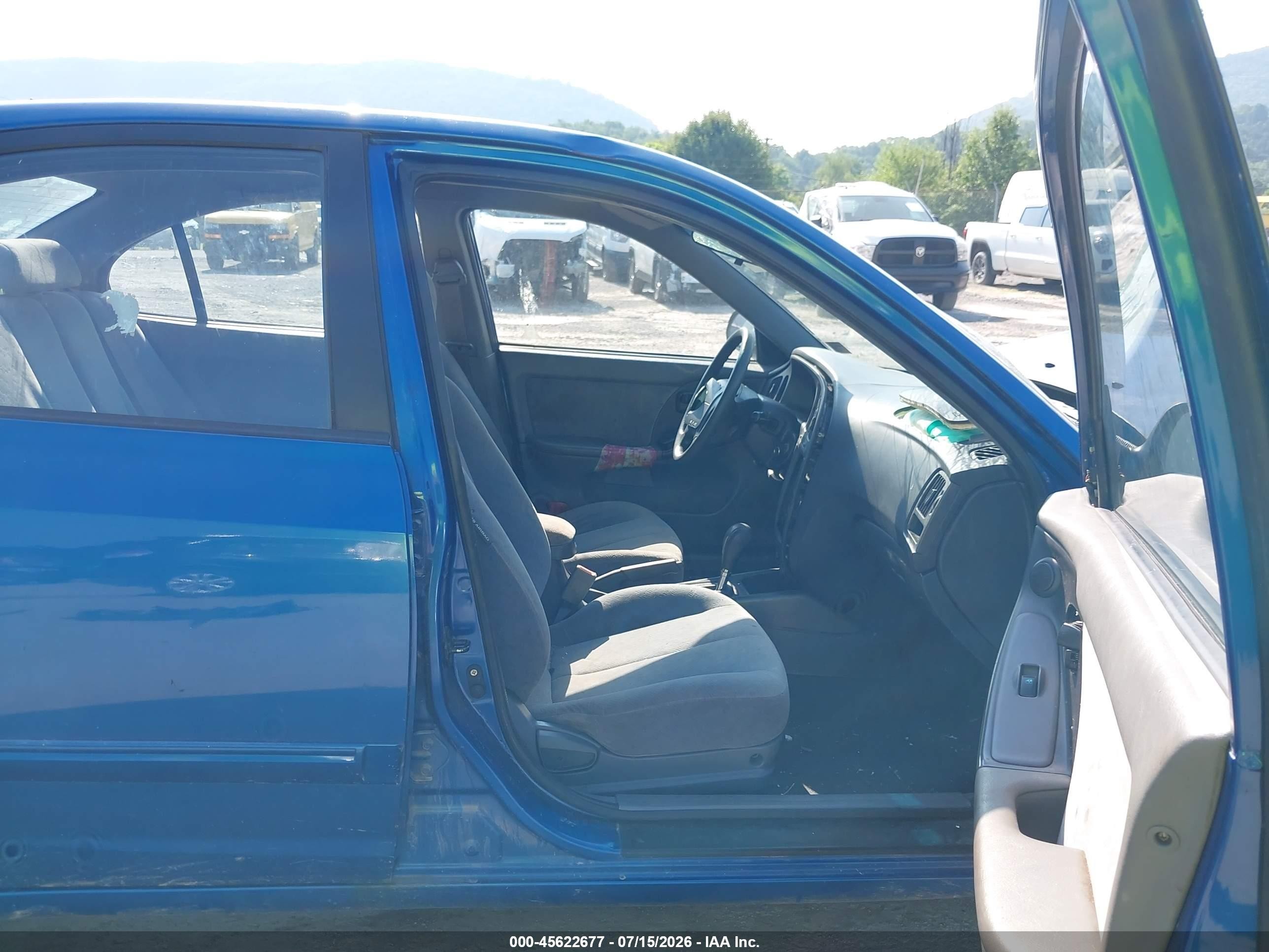 2006 Hyundai Elantra Gls/limited Blue vin: KMHDN46D06U201642