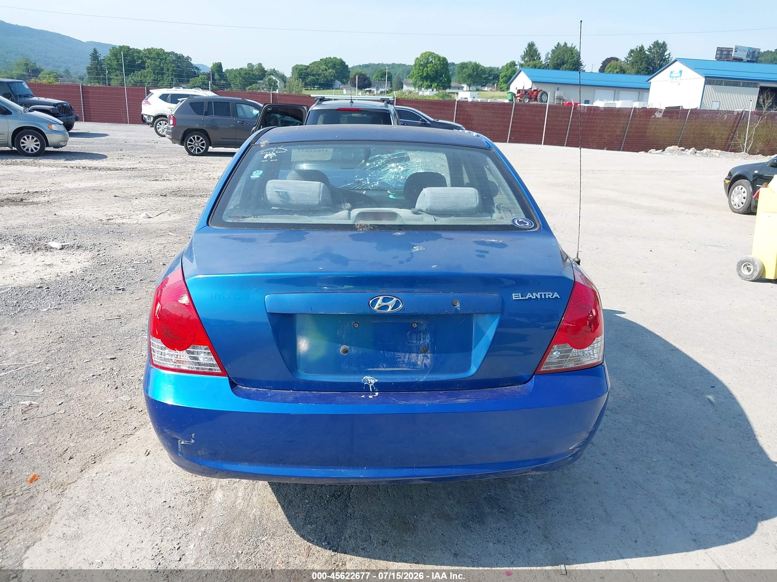 2006 Hyundai Elantra Gls/limited Blue vin: KMHDN46D06U201642