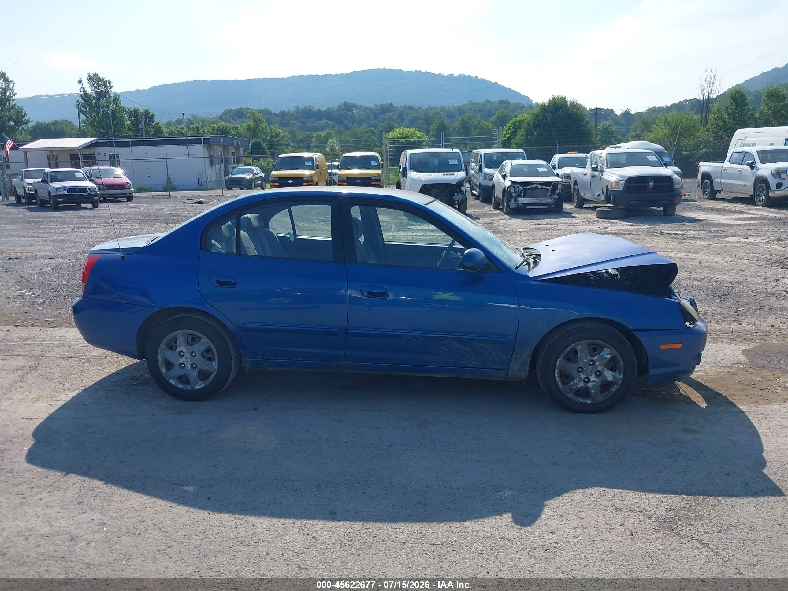 2006 Hyundai Elantra Gls/limited Blue vin: KMHDN46D06U201642