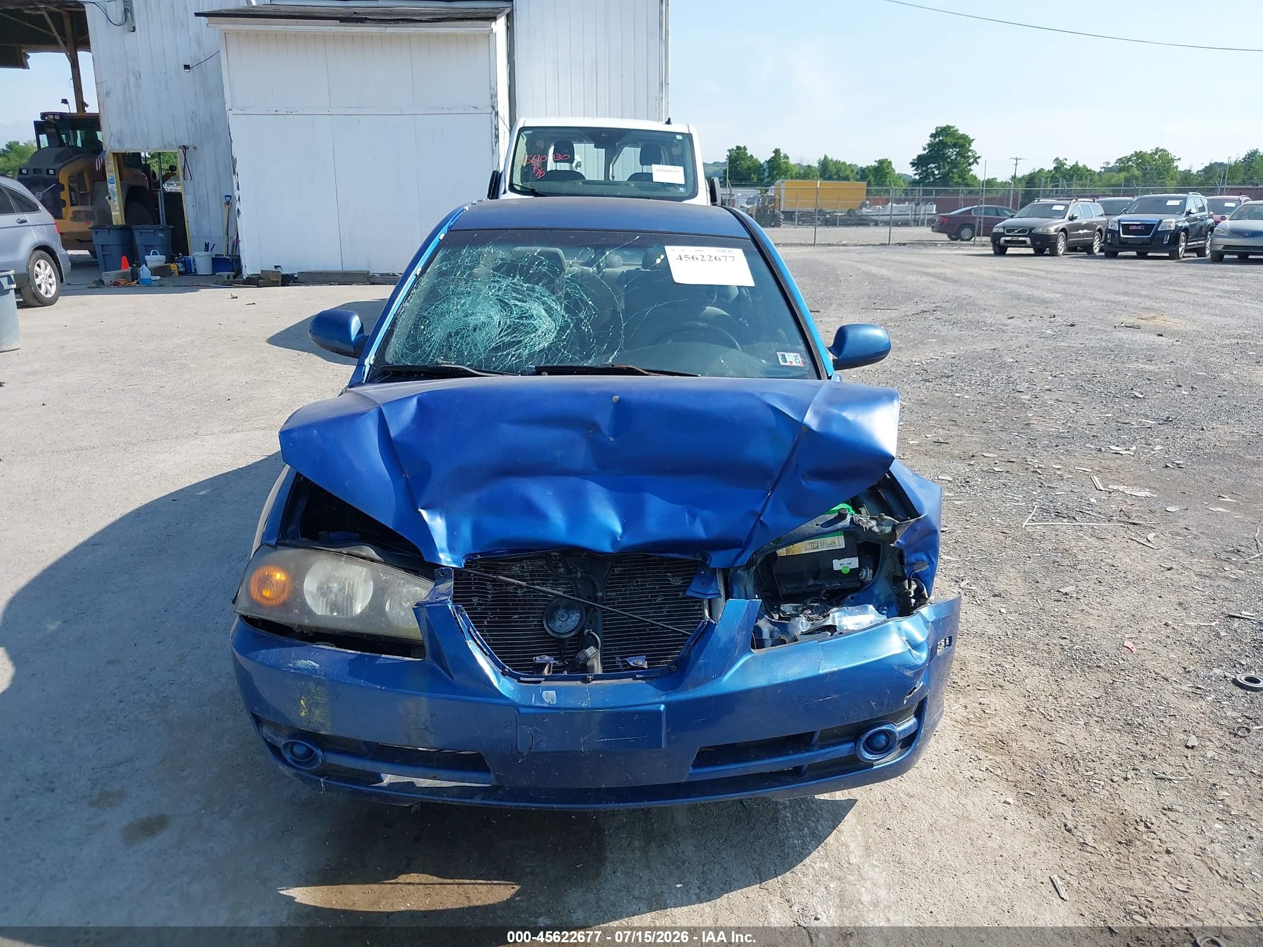 2006 Hyundai Elantra Gls/limited Blue vin: KMHDN46D06U201642