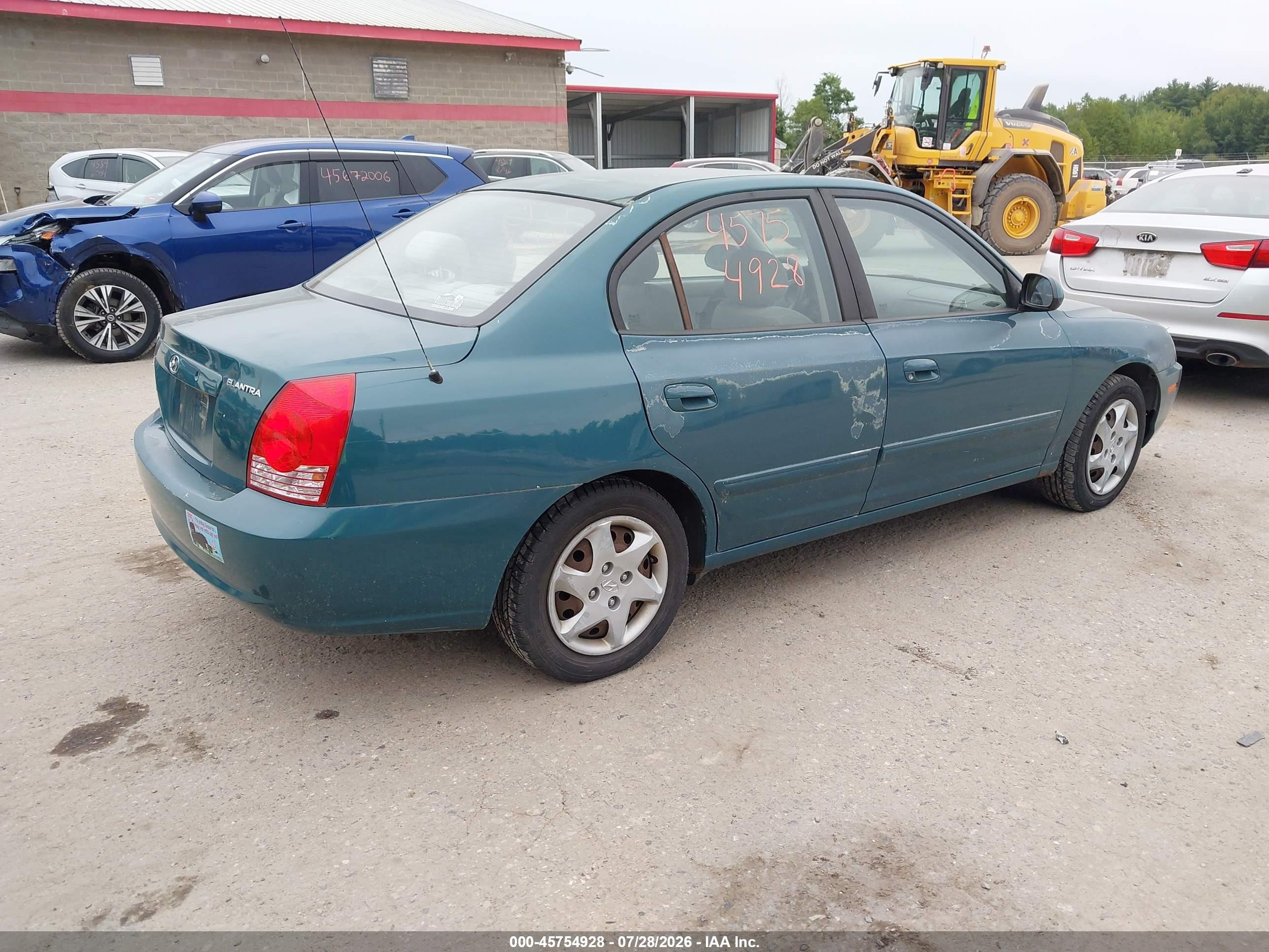 2006 Hyundai Elantra Gls/limited Green vin: KMHDN46D06U209210