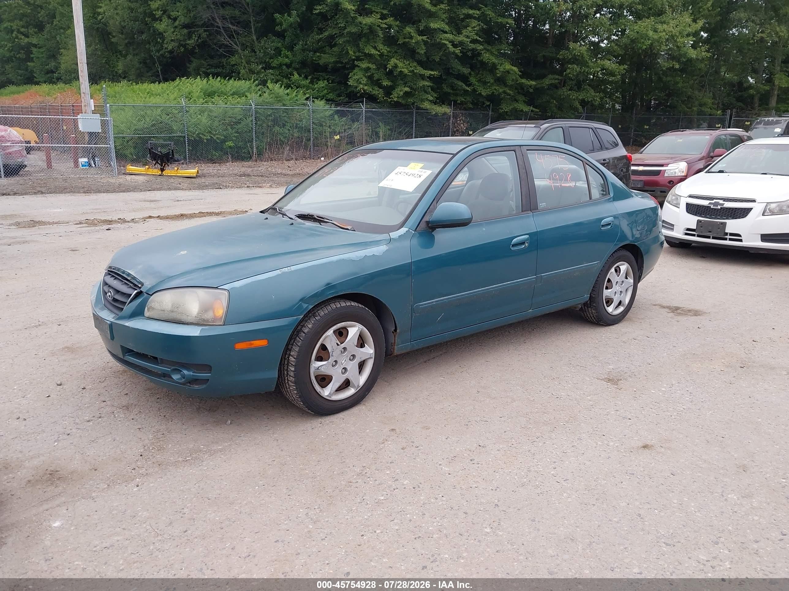 2006 Hyundai Elantra Gls/limited Green vin: KMHDN46D06U209210
