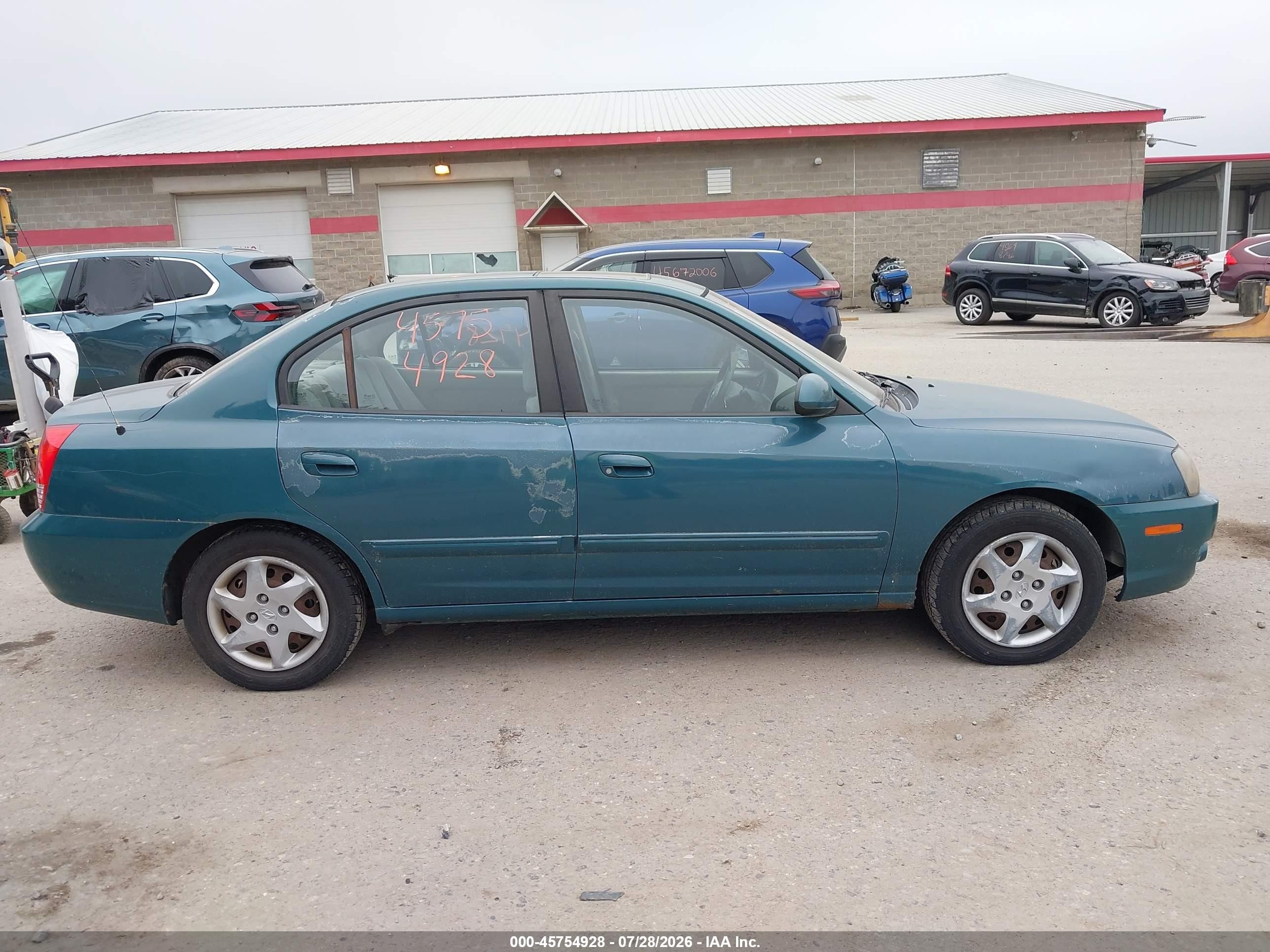 2006 Hyundai Elantra Gls/limited Green vin: KMHDN46D06U209210