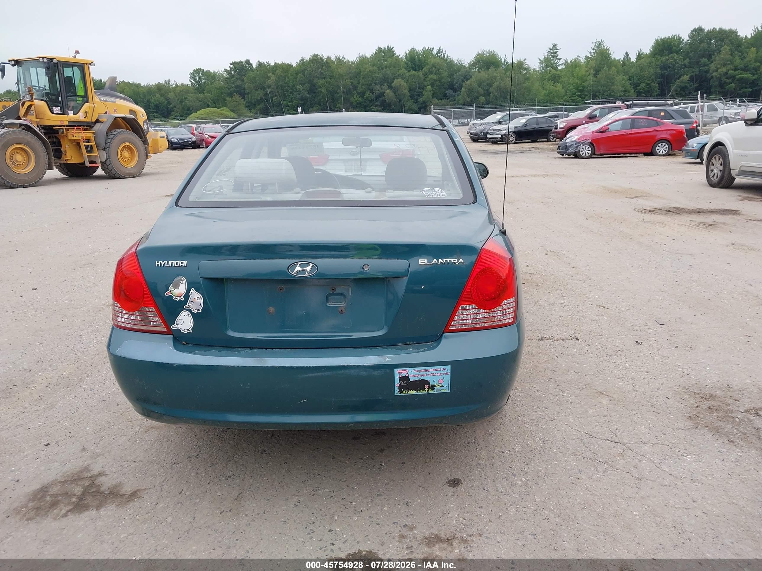 2006 Hyundai Elantra Gls/limited Green vin: KMHDN46D06U209210